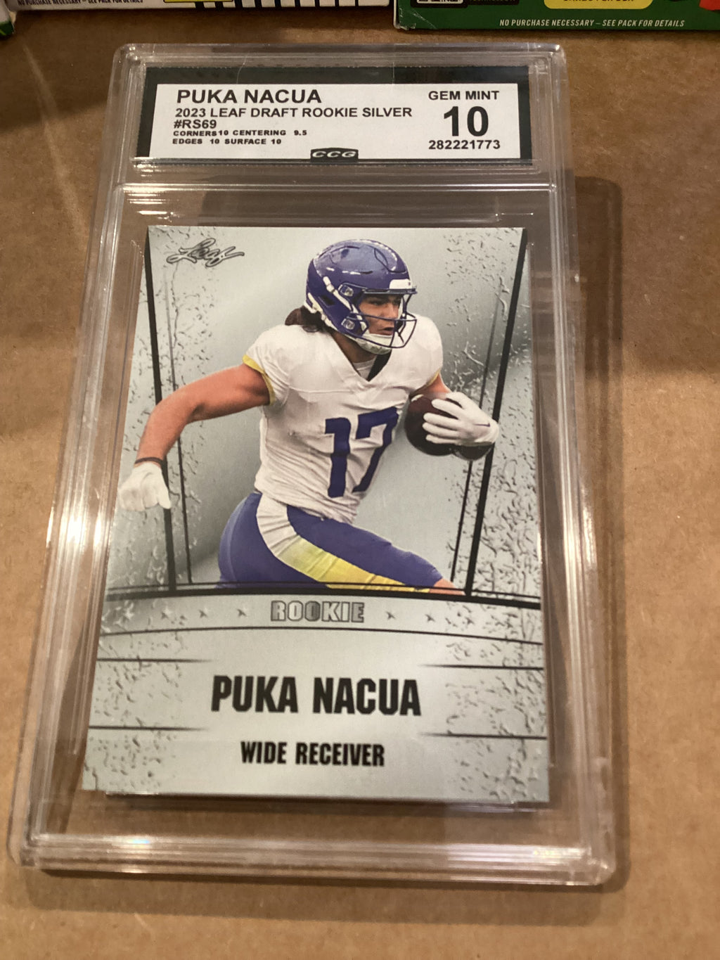 Puka Nacua 2023 Draft rookie Silver CCG 10 GemMint