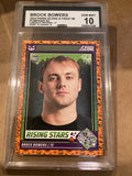 Brock Bowers 2024 Rookie Panini CCG 10 Gem Mint