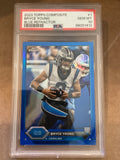 Bryce Young Topps composite blue refractor PSA GM 10