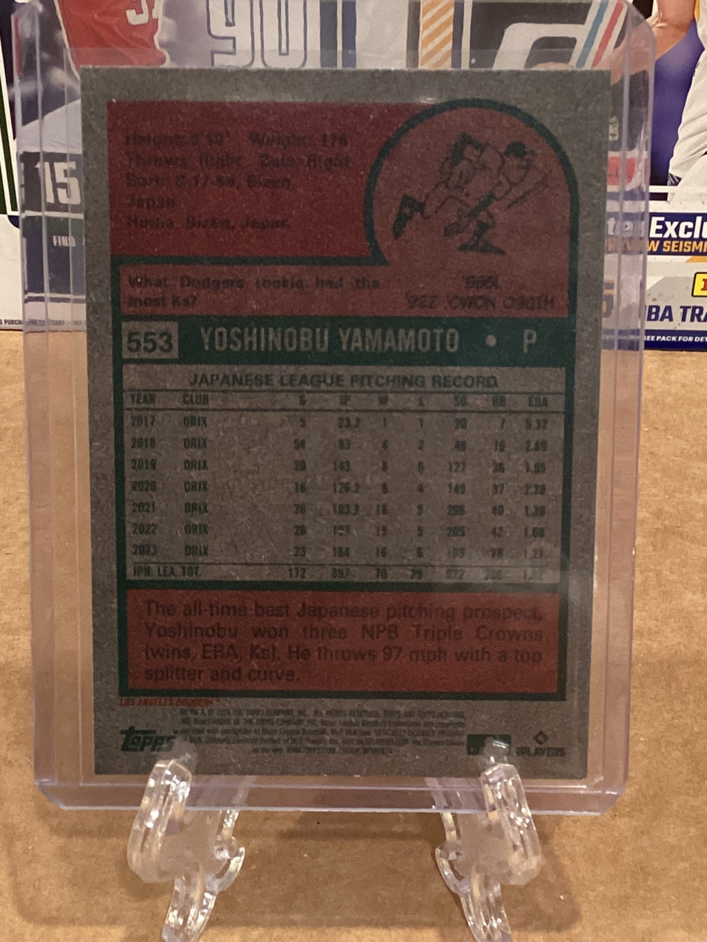 2025 Yoshinobu Yamamoto Topps Heritage RC #553 Gem mint