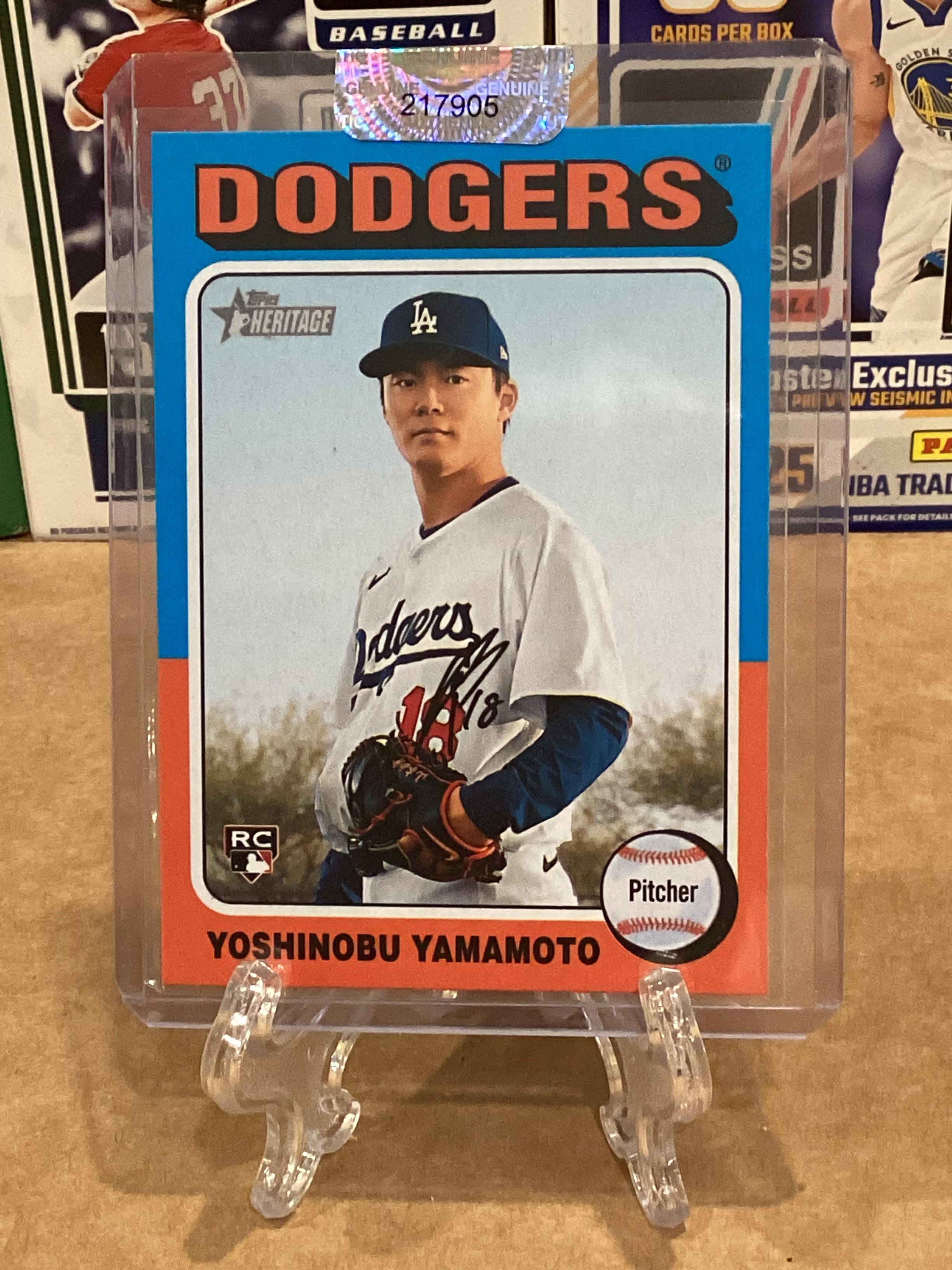 2025 Yoshinobu Yamamoto Topps Heritage RC #553 Gem mint