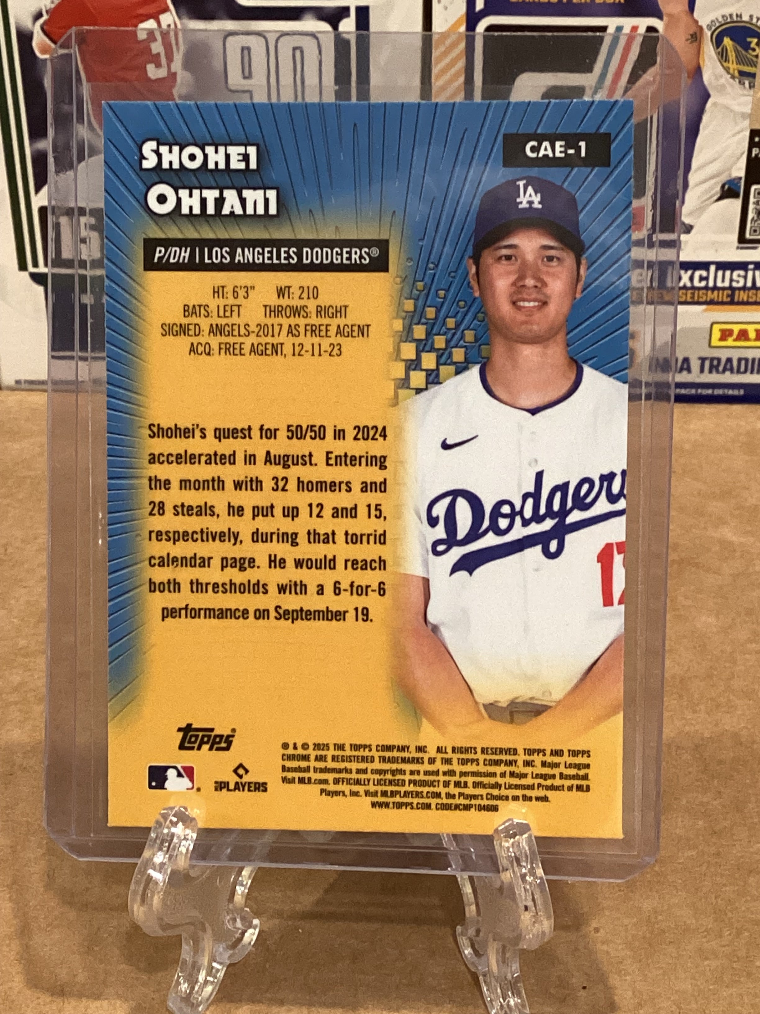 2025 Topps MLB Shohei Ohtani Chrome #CAE-1 Gem Mint10
