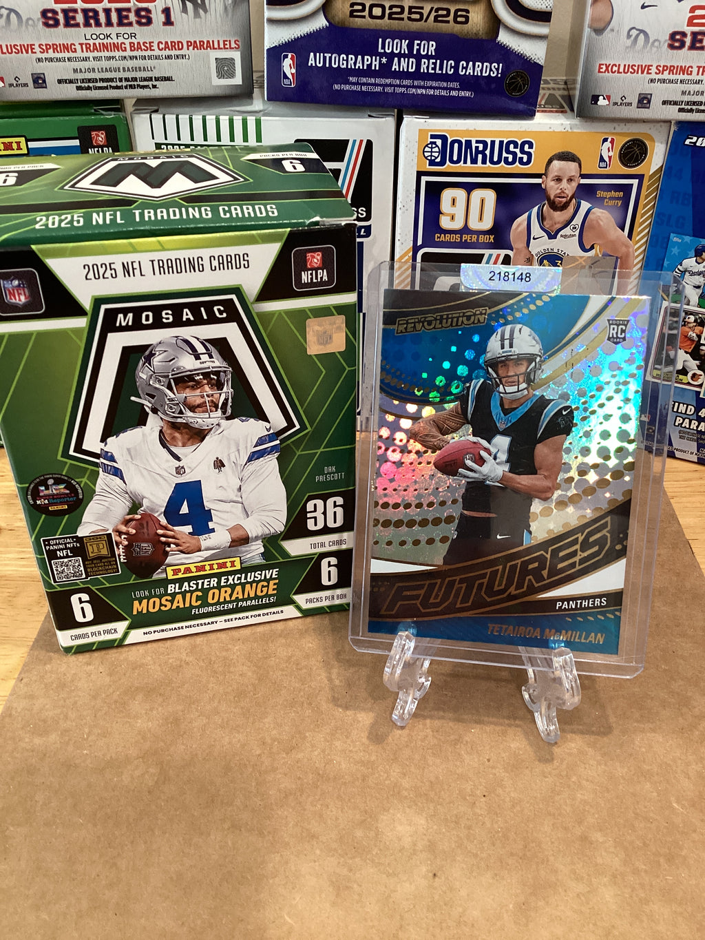 2025 Tetairoa McMillan Rookie Panini Revolution refractor, GM 9.8-10