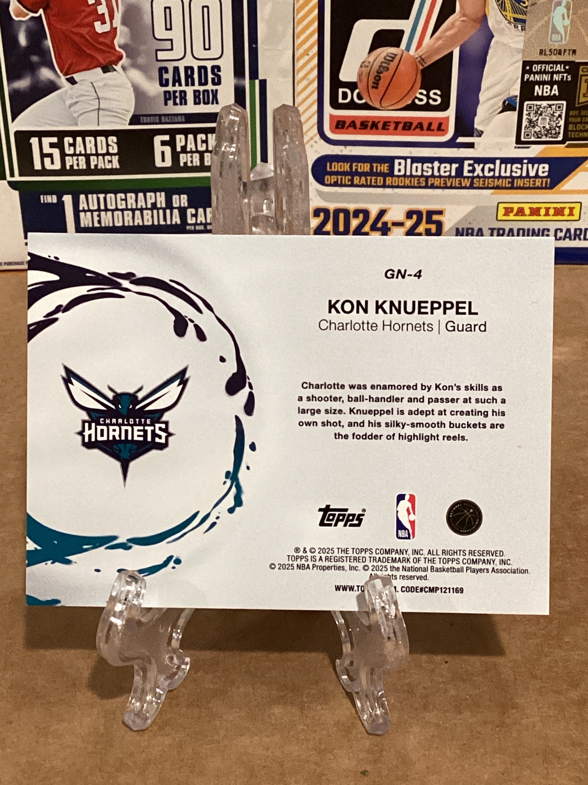 2025 NBA Kon Knueppel, Topps- Rookie-#GN4- Gem mint.