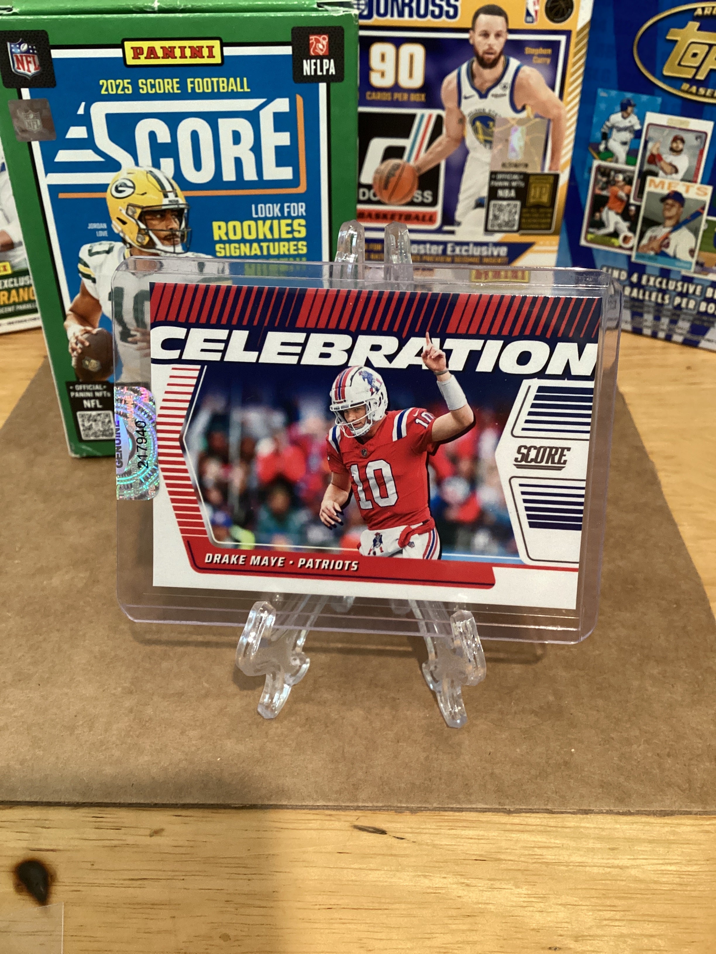 2025 NFL Drake Maye-Panini/Score/Celebrations-Gem mint