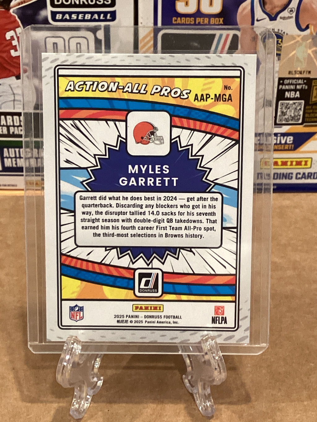 2025 NFL Myles Garrett- Donruss-prism-#AAP-MGA-Gem mint 10
