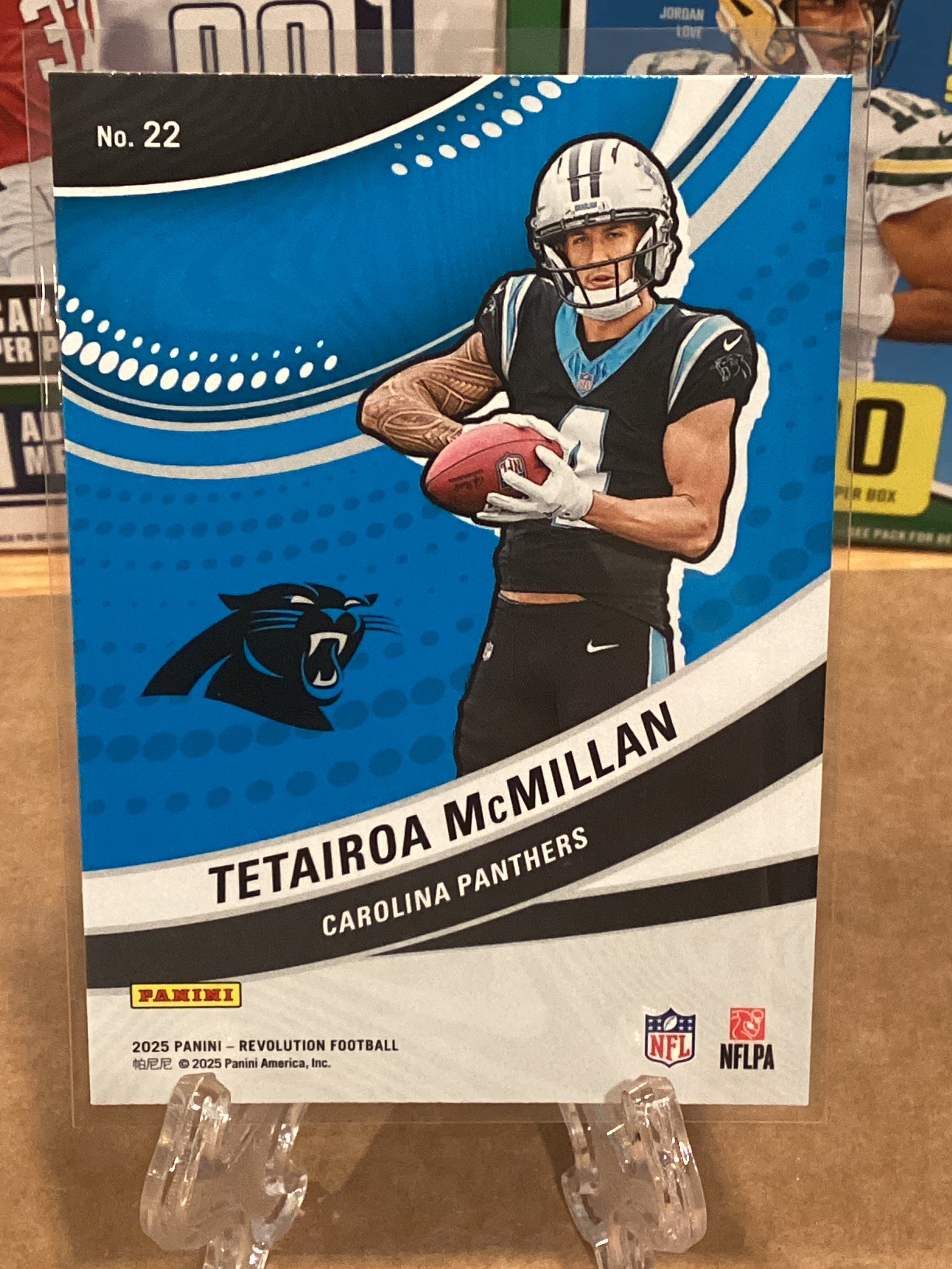 2025 Panini Tetairoa McMillian Rookie Refractor.