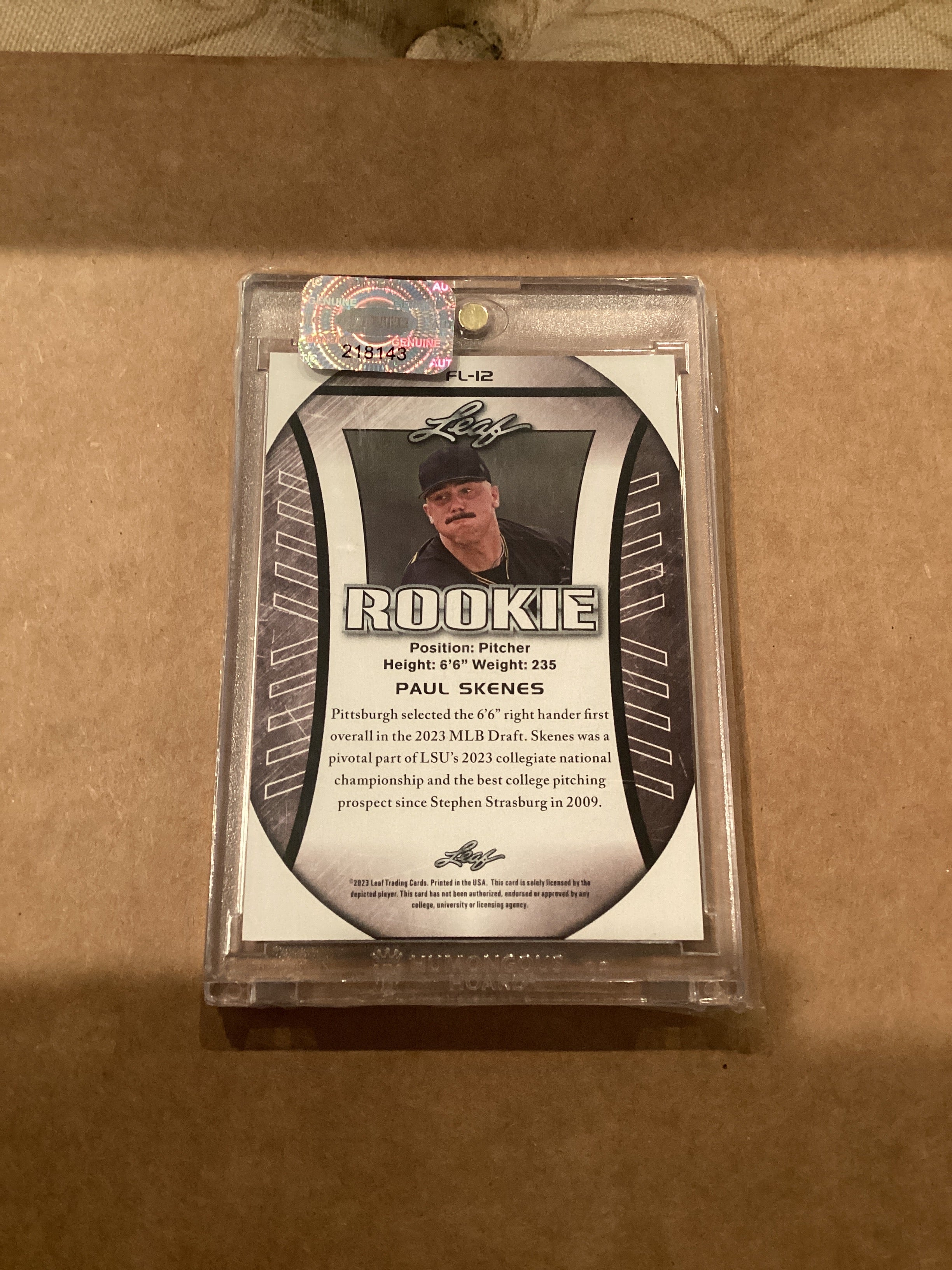 Paul Skenes Rookie Exclusive edition FL-12