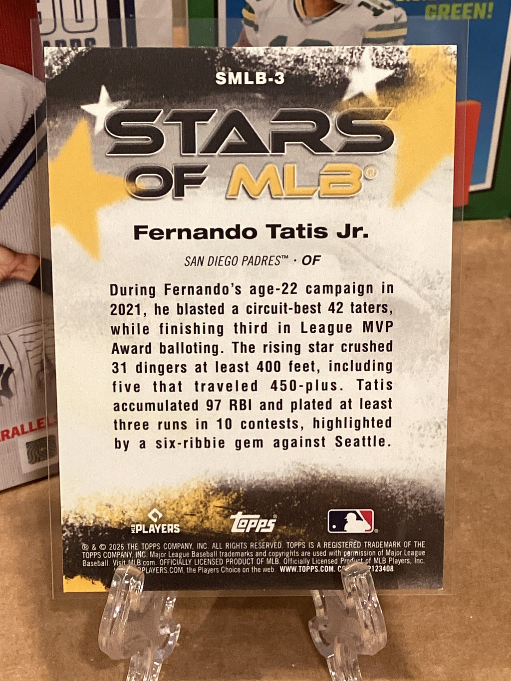 2026 Topps Series 1 Fernando Tatis Junior SMLB-3 refactor GM10