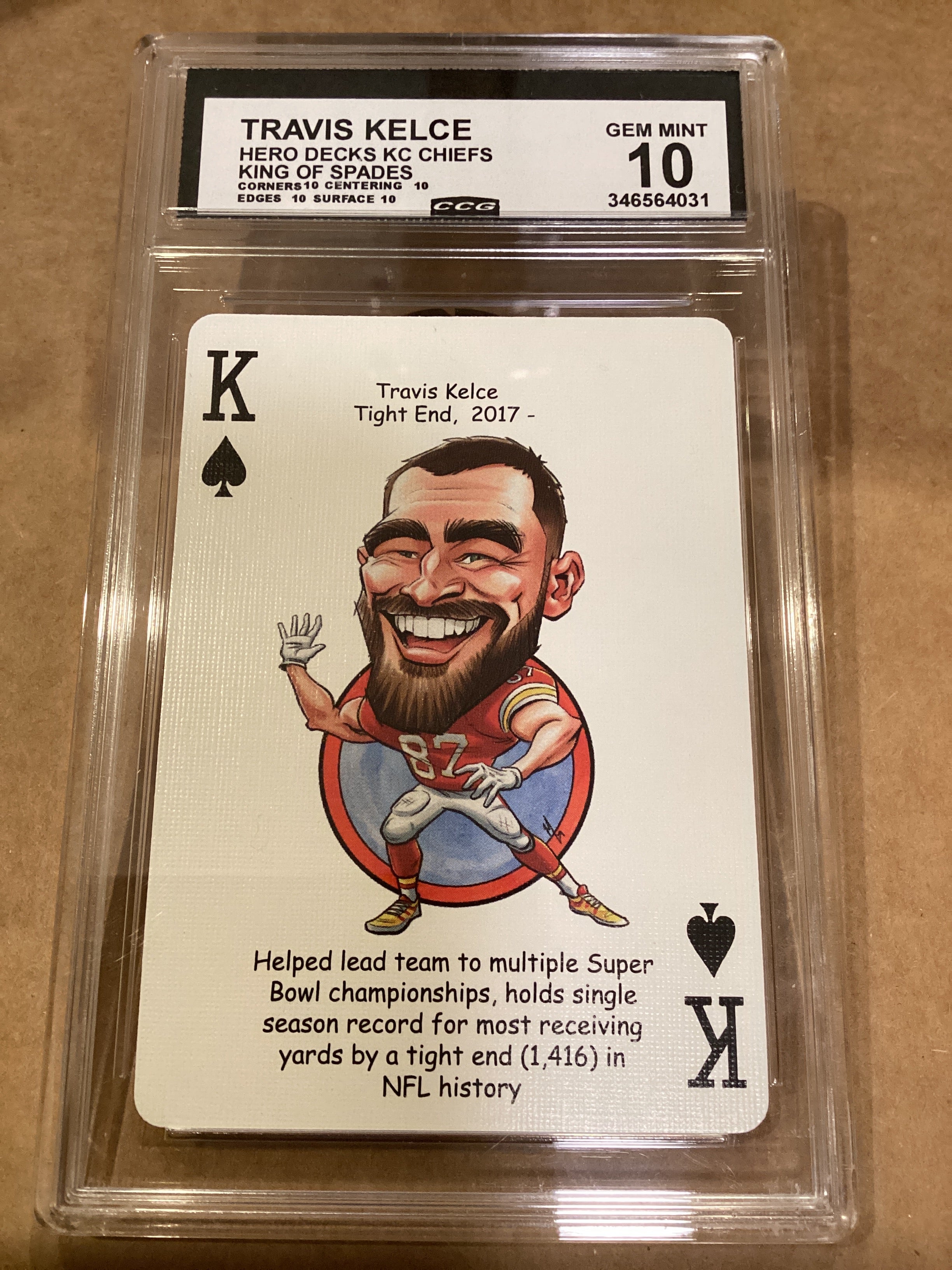 Travis Kelce KC Chiefs, MVP. Hero Decks