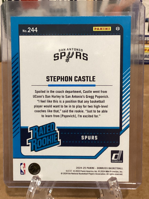 2024-25 NBA Stephon Castle-Donruss-Rated Rookie-Gem Mint