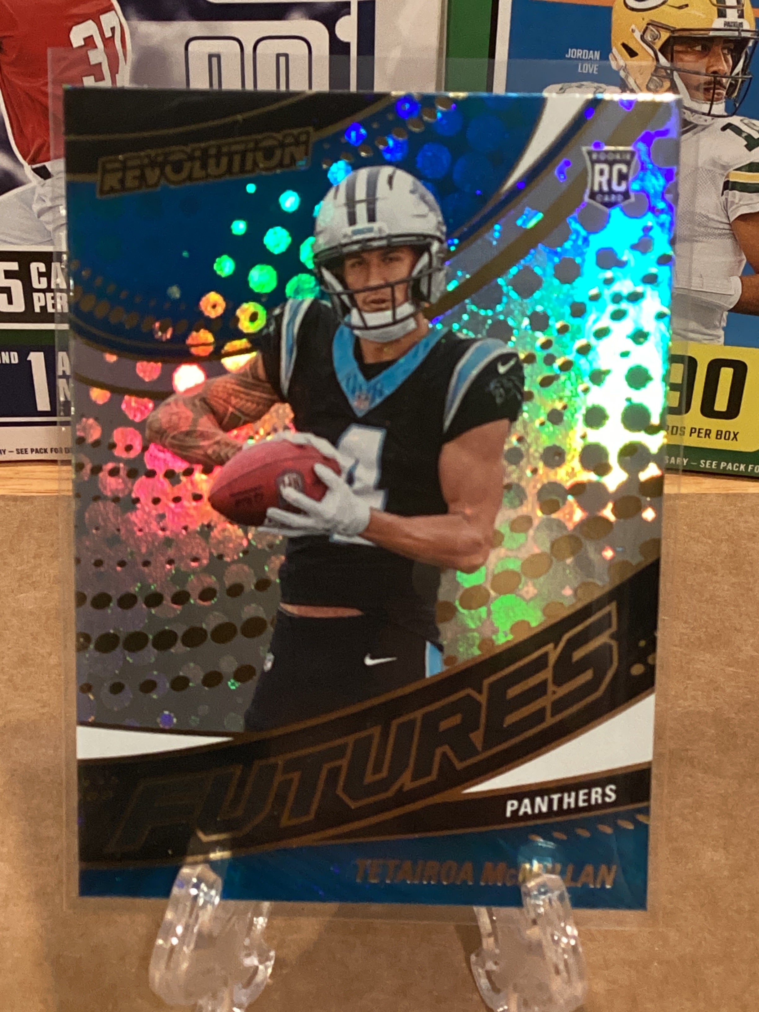 2025 Panini Tetairoa McMillian Rookie Refractor.
