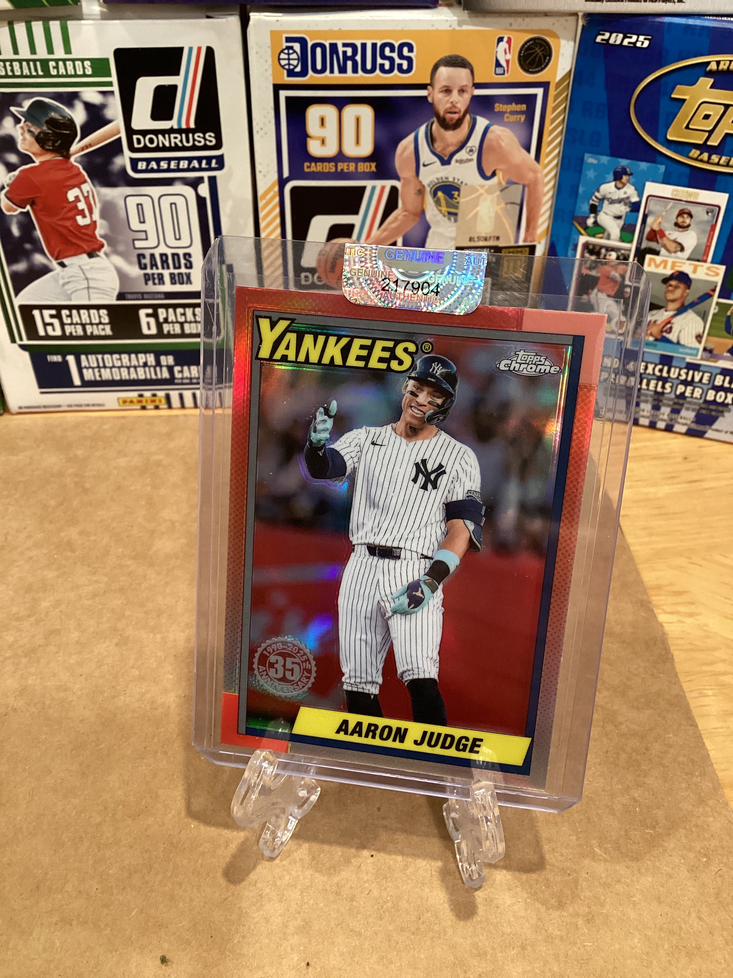 2025 MLB Topps Aaron Judge Red foil #90CB-11 gem mint 10