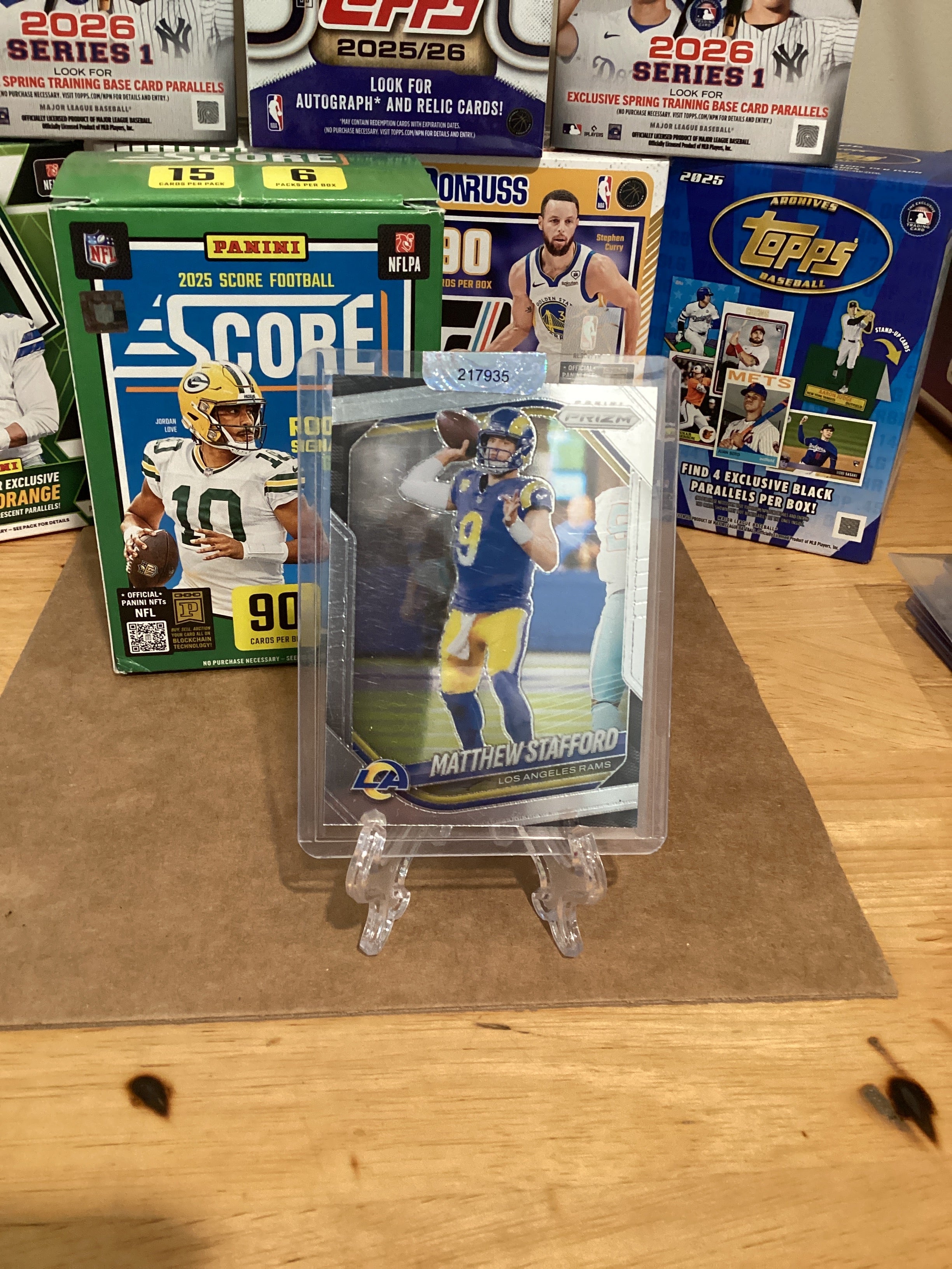 2025 NFL Matthew Stafford-Panini/Prism-Gem Mint