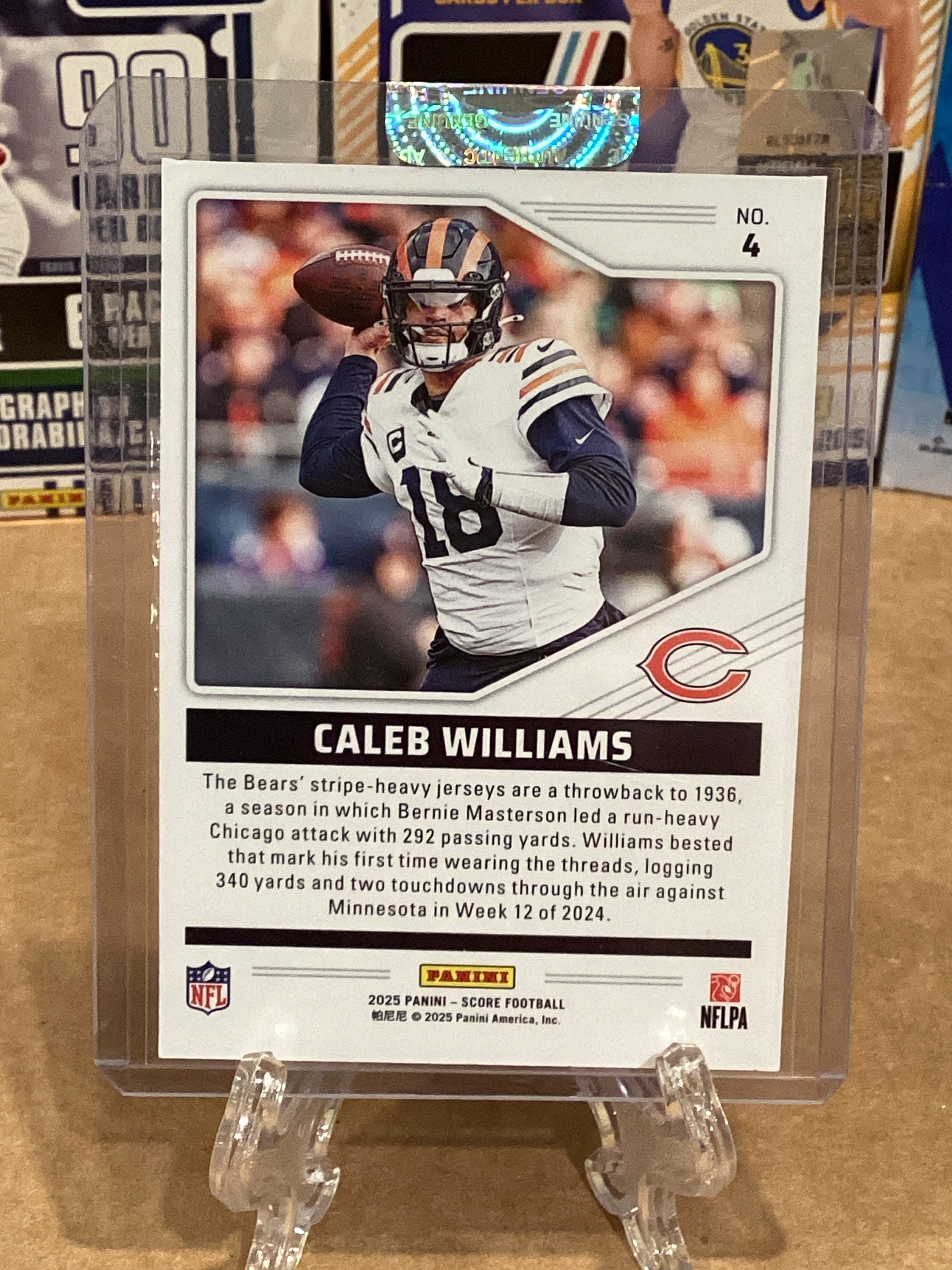 2025 Caleb Williams-Score-Throw backs-#4-Gem mint 10