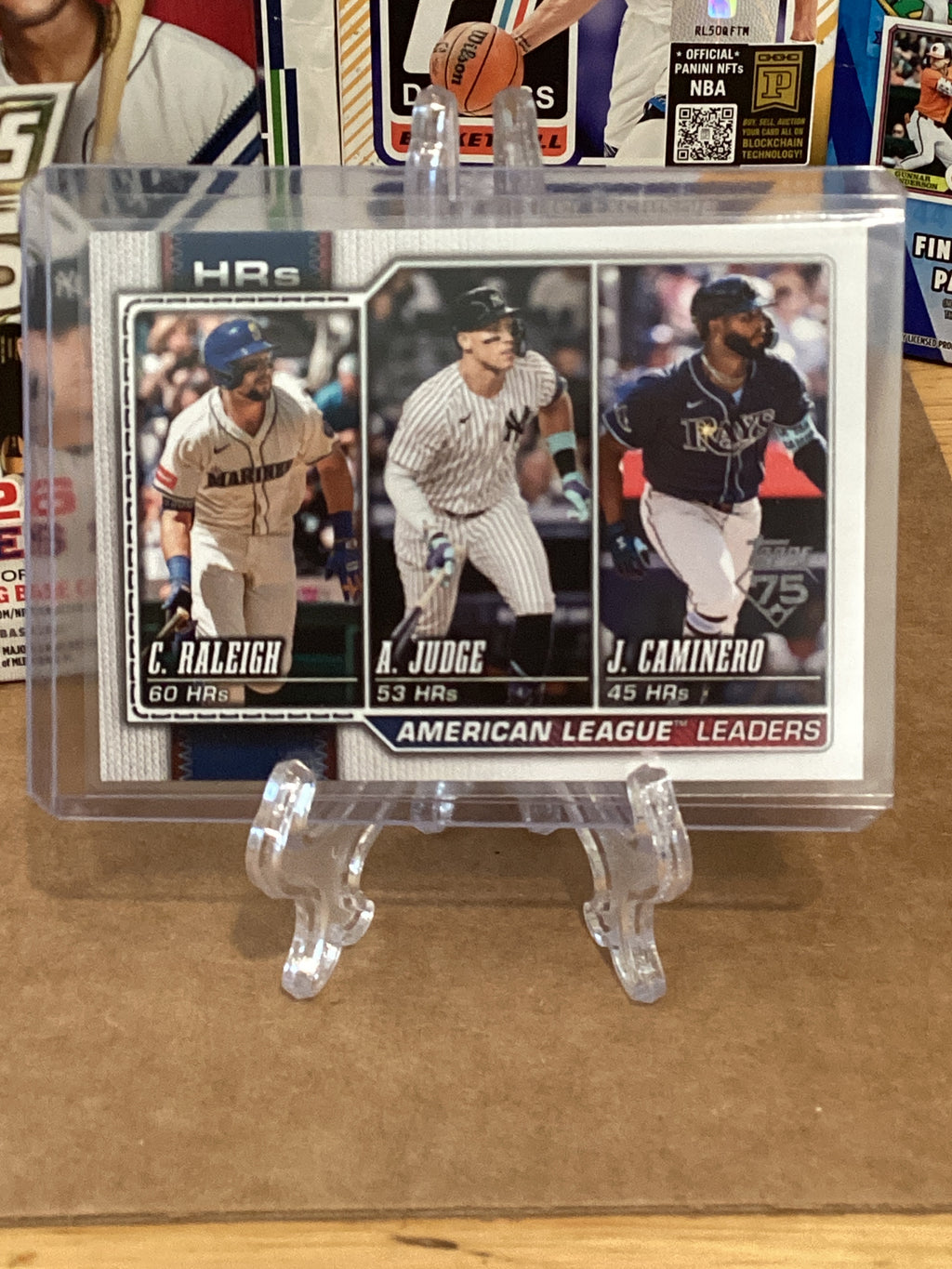2026 MLB C.Raliegh/A.Judge/J.Caminero-HR’s AL Leaders. Gem mint