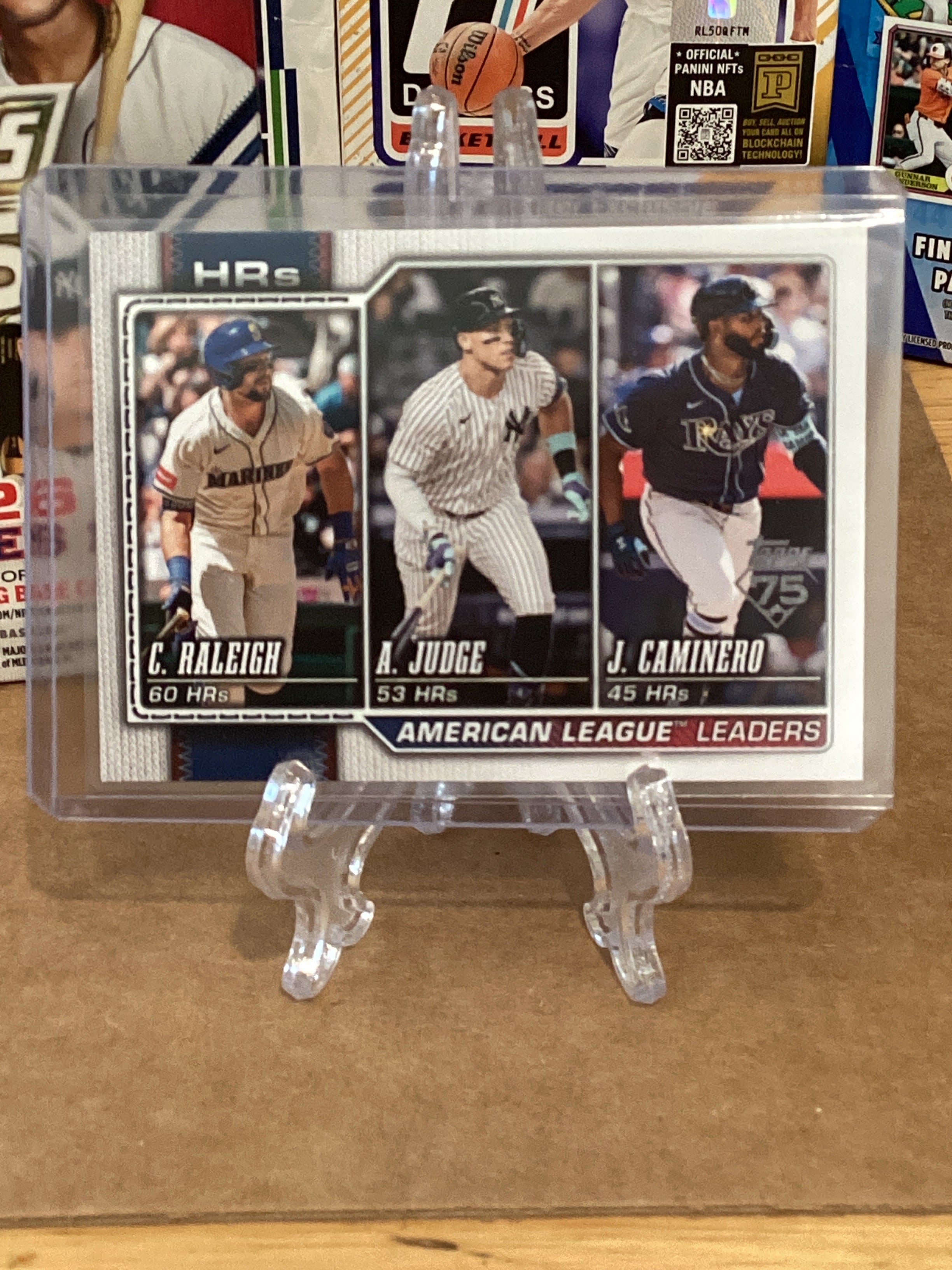 2026 MLB C.Raliegh/A.Judge/J.Caminero-HR’s AL Leaders. Gem mint