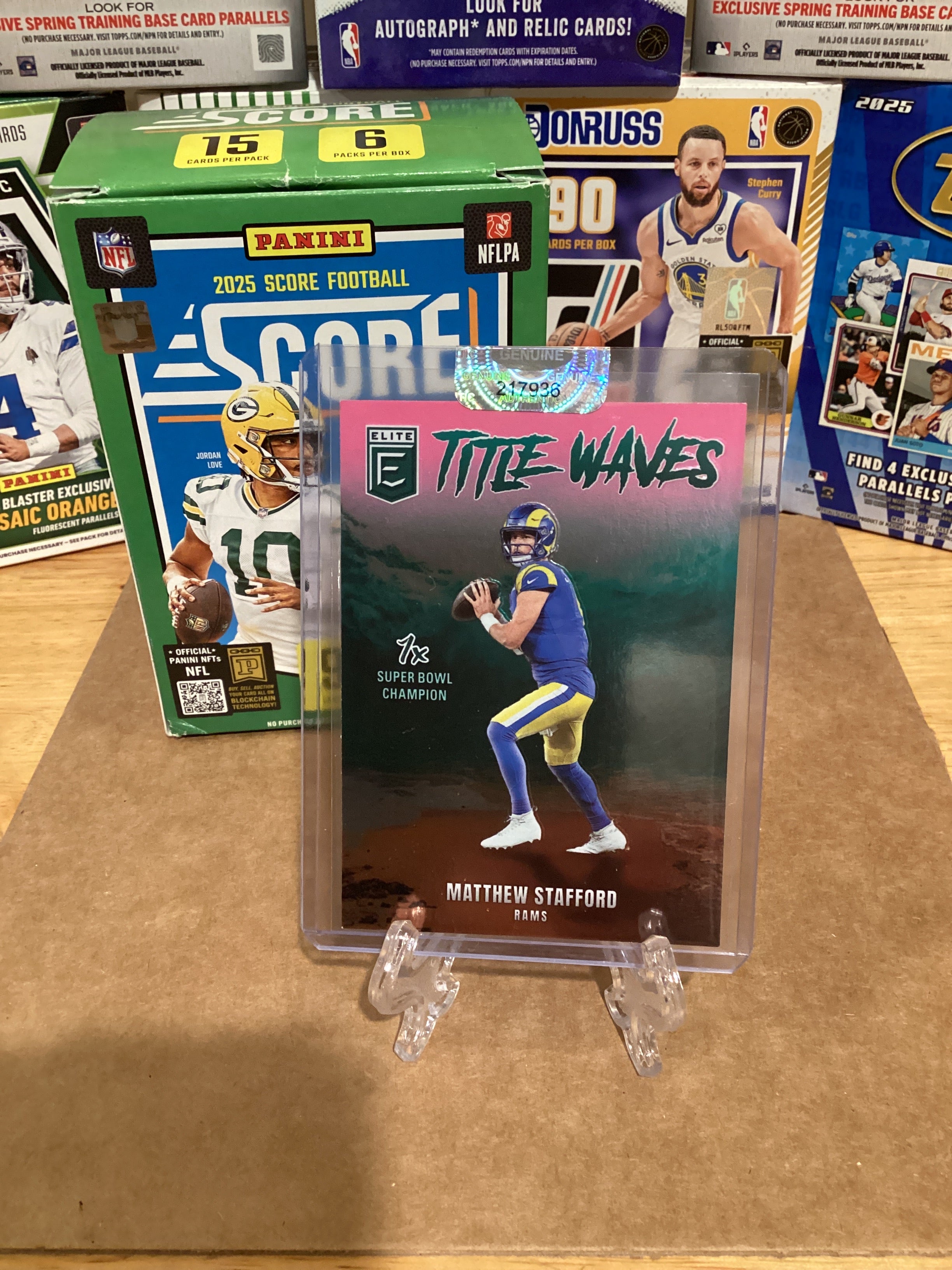 2025 NFL Matthew Stafford-Donruss/Elite/TitleWaves-Gem mint