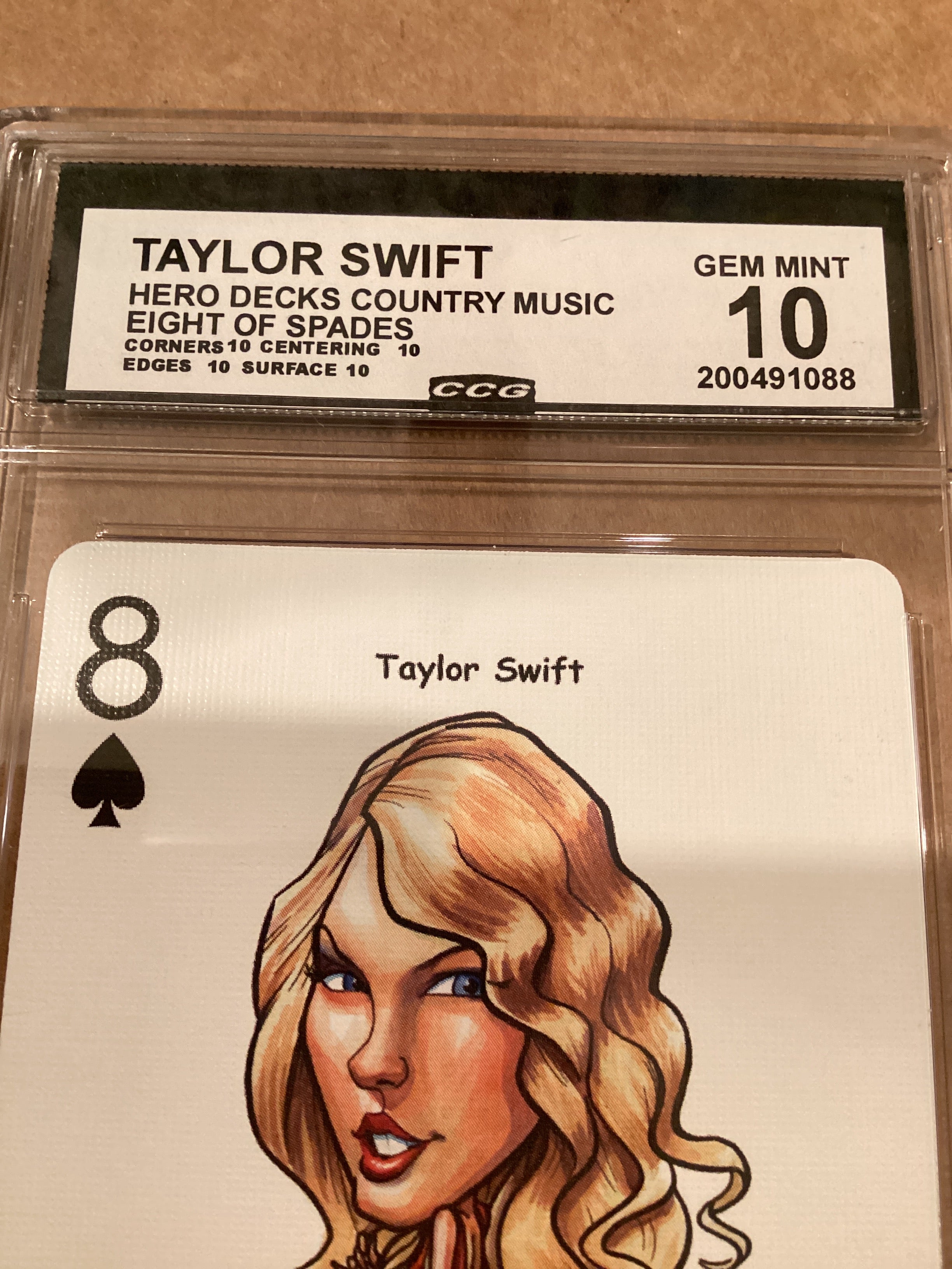 Taylor Swift Sports trading Card Gem Mint 10