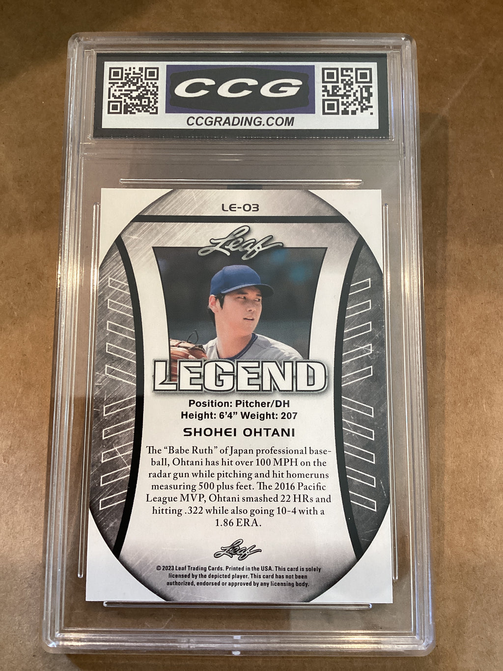 Shohei Ohtani 2023 leaf legends GM 10