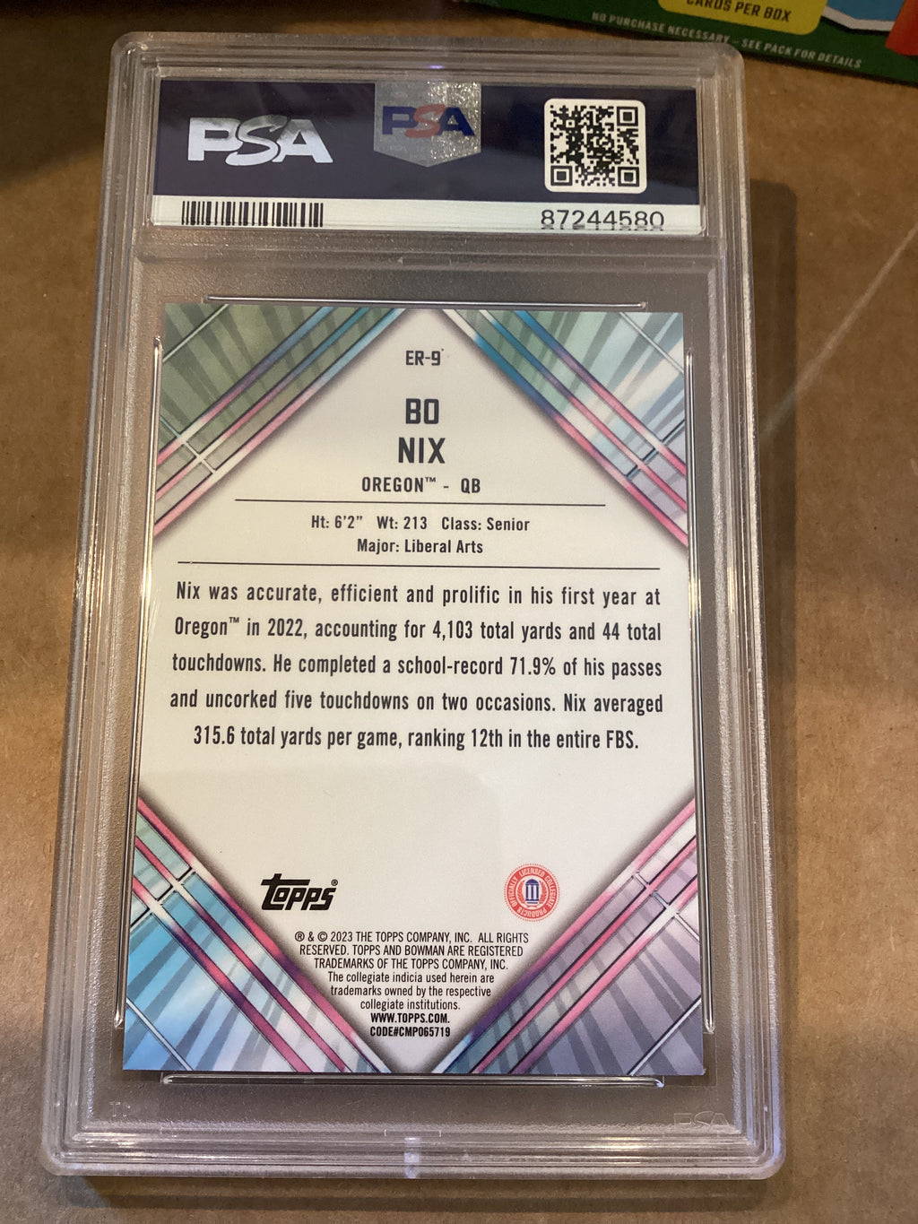 Bonick 2023 Bowman, U chrome PSA GM10