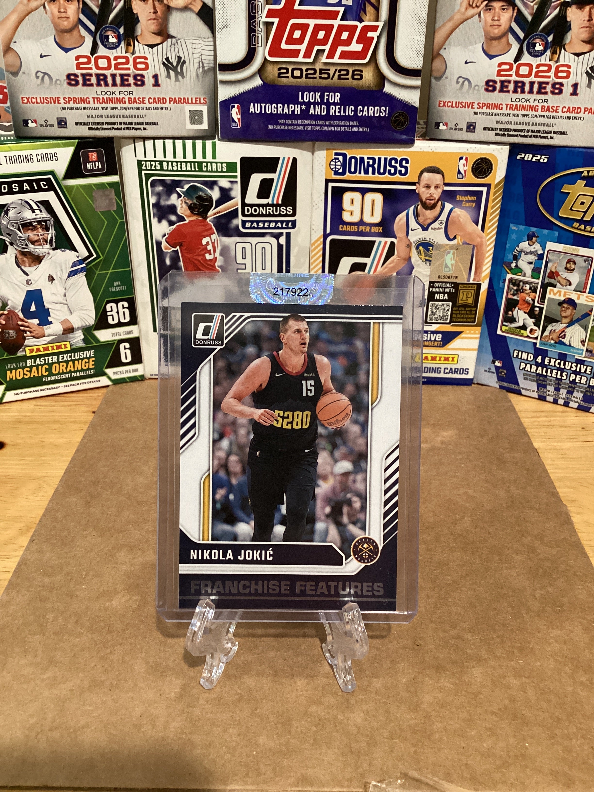 2024-25 NBA Nikola Jokić, Donruss “Franchise Features” Gem Mint.