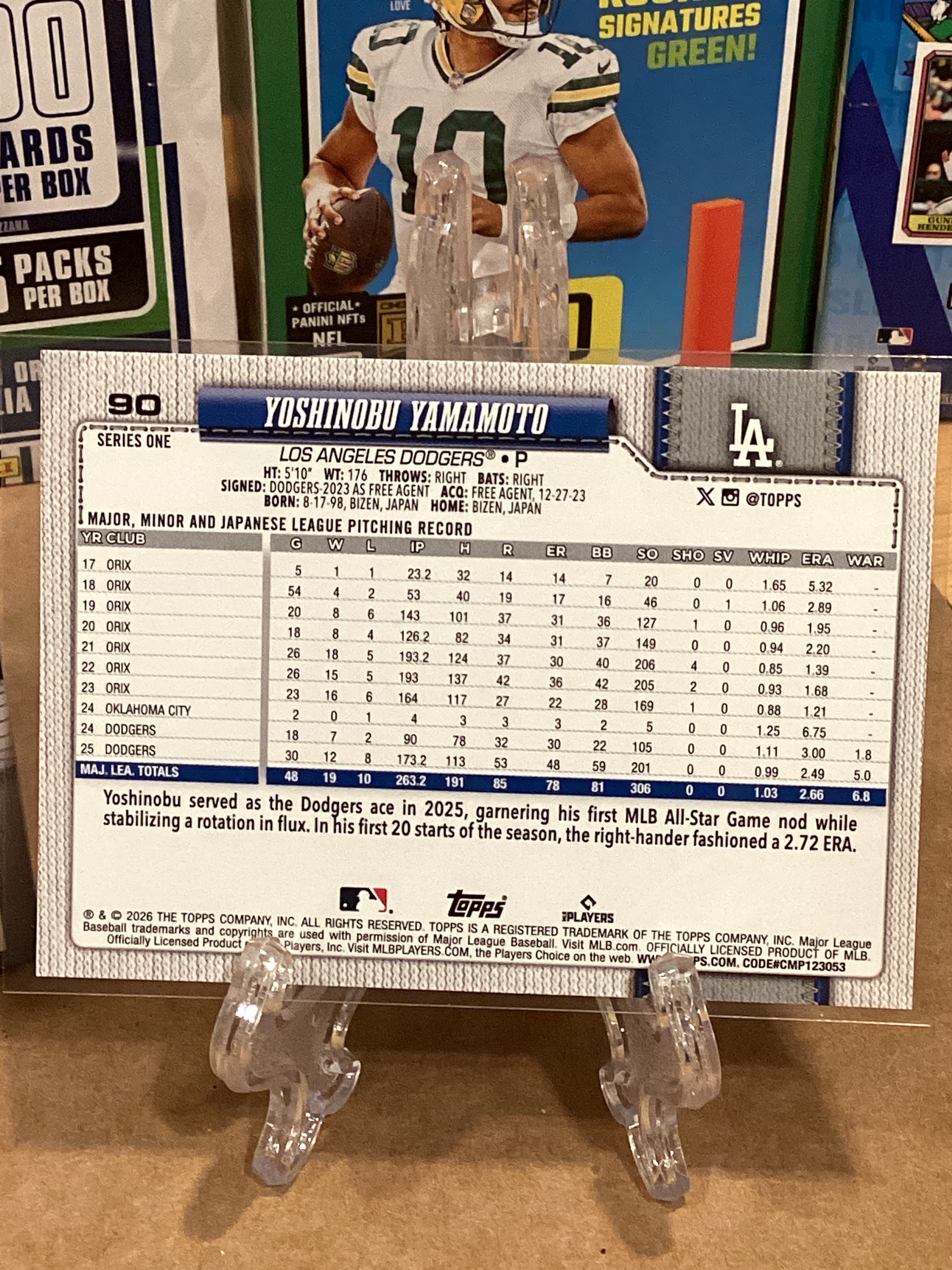 2026 Topps Series1 Yoshinobu Yamamoto Base GM10