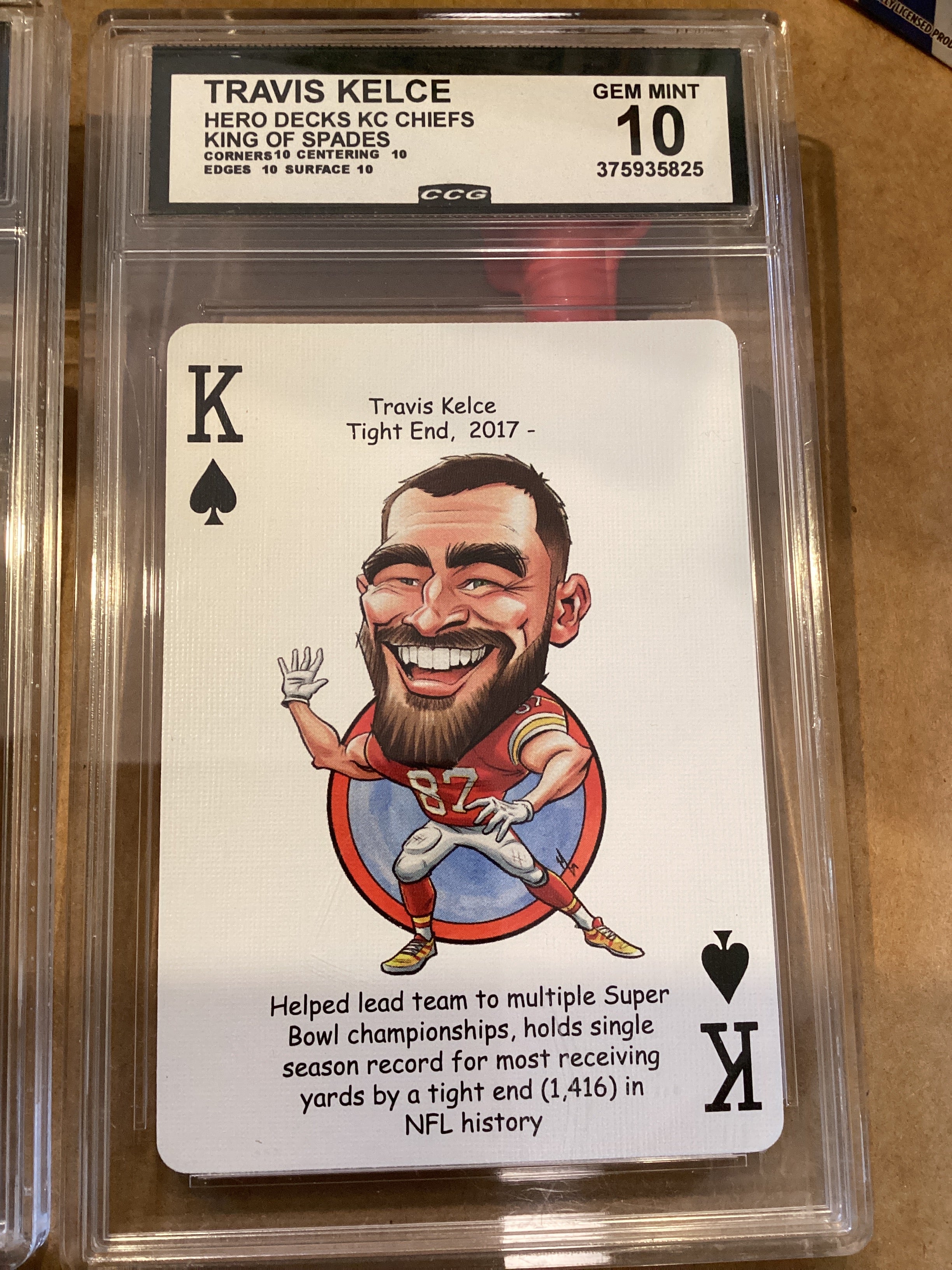 Travis Kelce, Taylor Swift Hero Decks Gem Mint 10