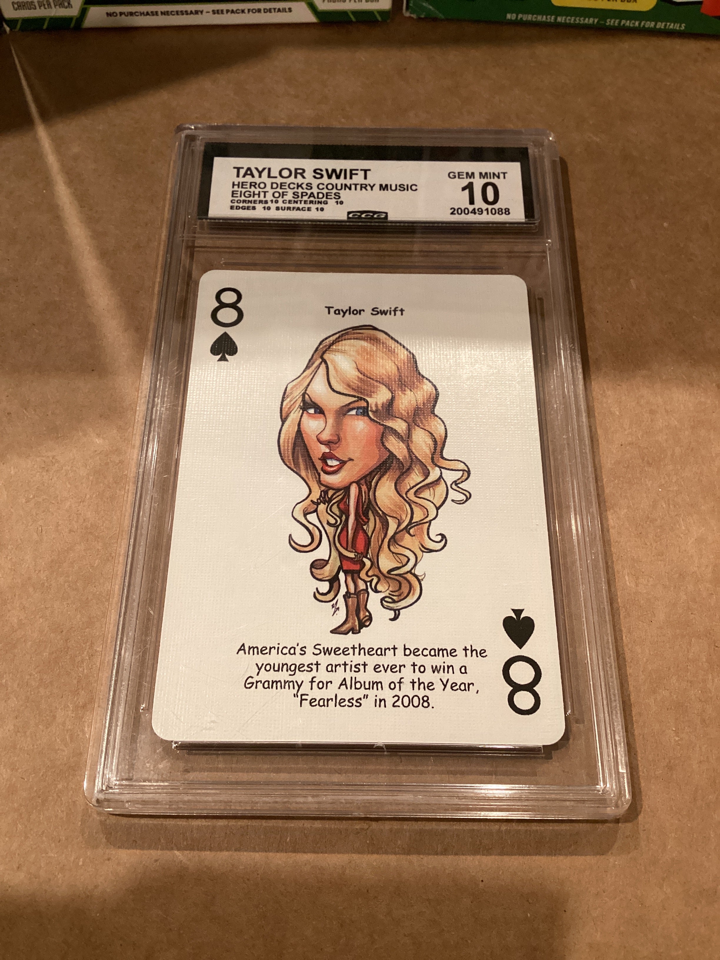 Taylor Swift Sports trading Card Gem Mint 10