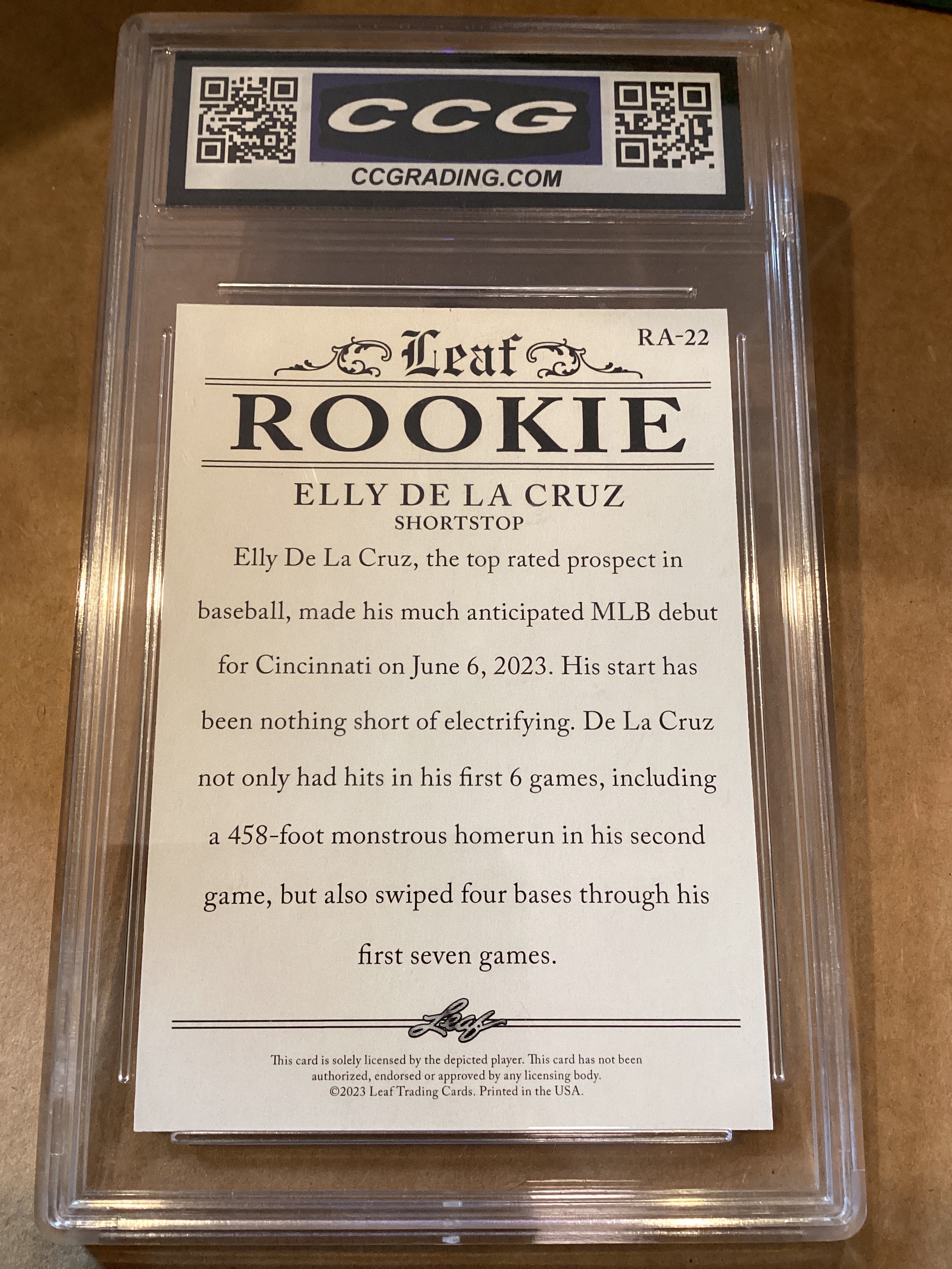 Ella de la Cruz 2023 leaf rookie achievements GM 10
