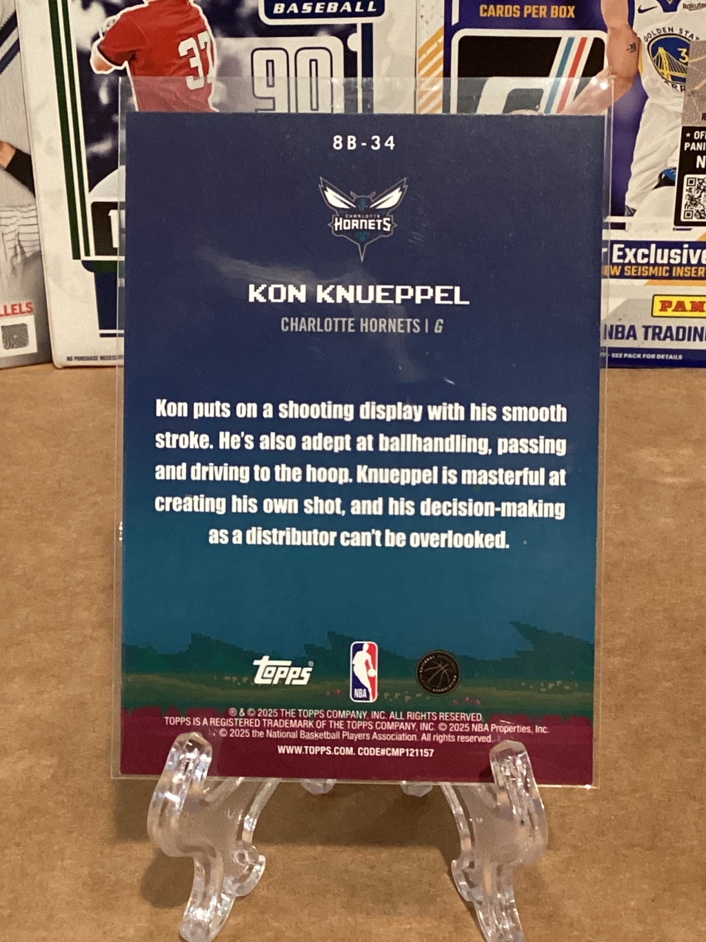 2025 NBA Kon Knueppel- Rookie-Topps-8 Bit Ballers-Gem Mint