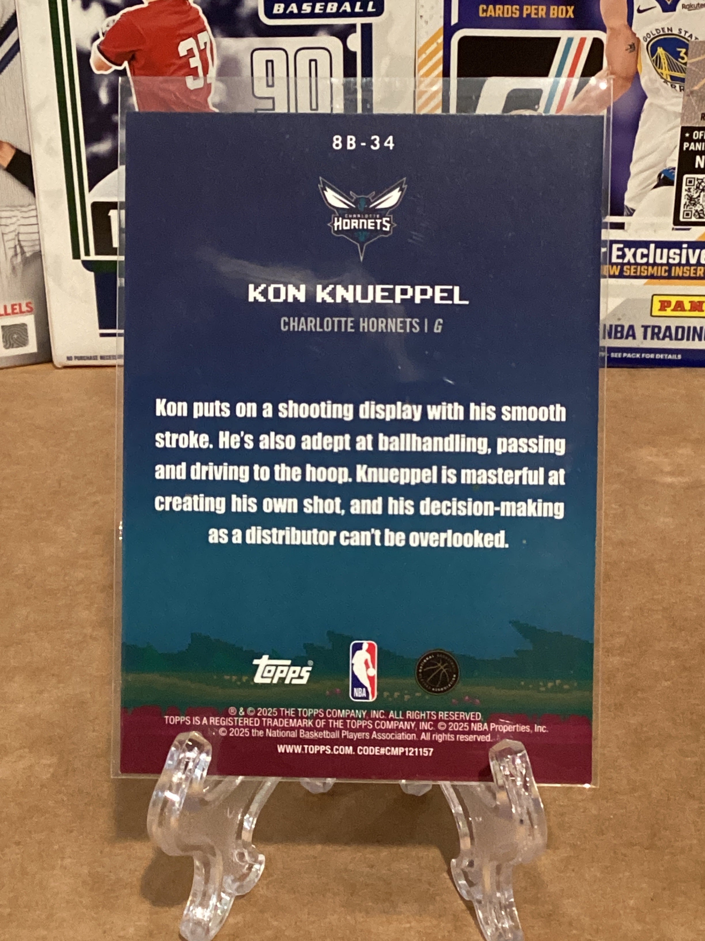 2025 NBA Kon Knueppel- Rookie-Topps-8 Bit Ballers-Gem Mint
