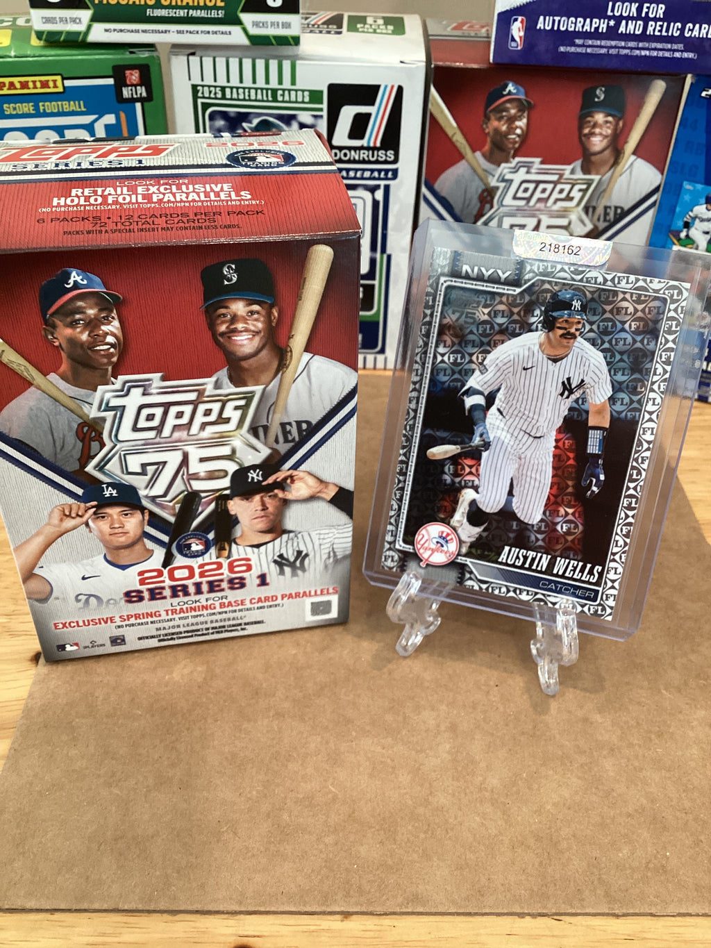 2026 Topps 1 Austin Wells, Refractor 220, GM 10.