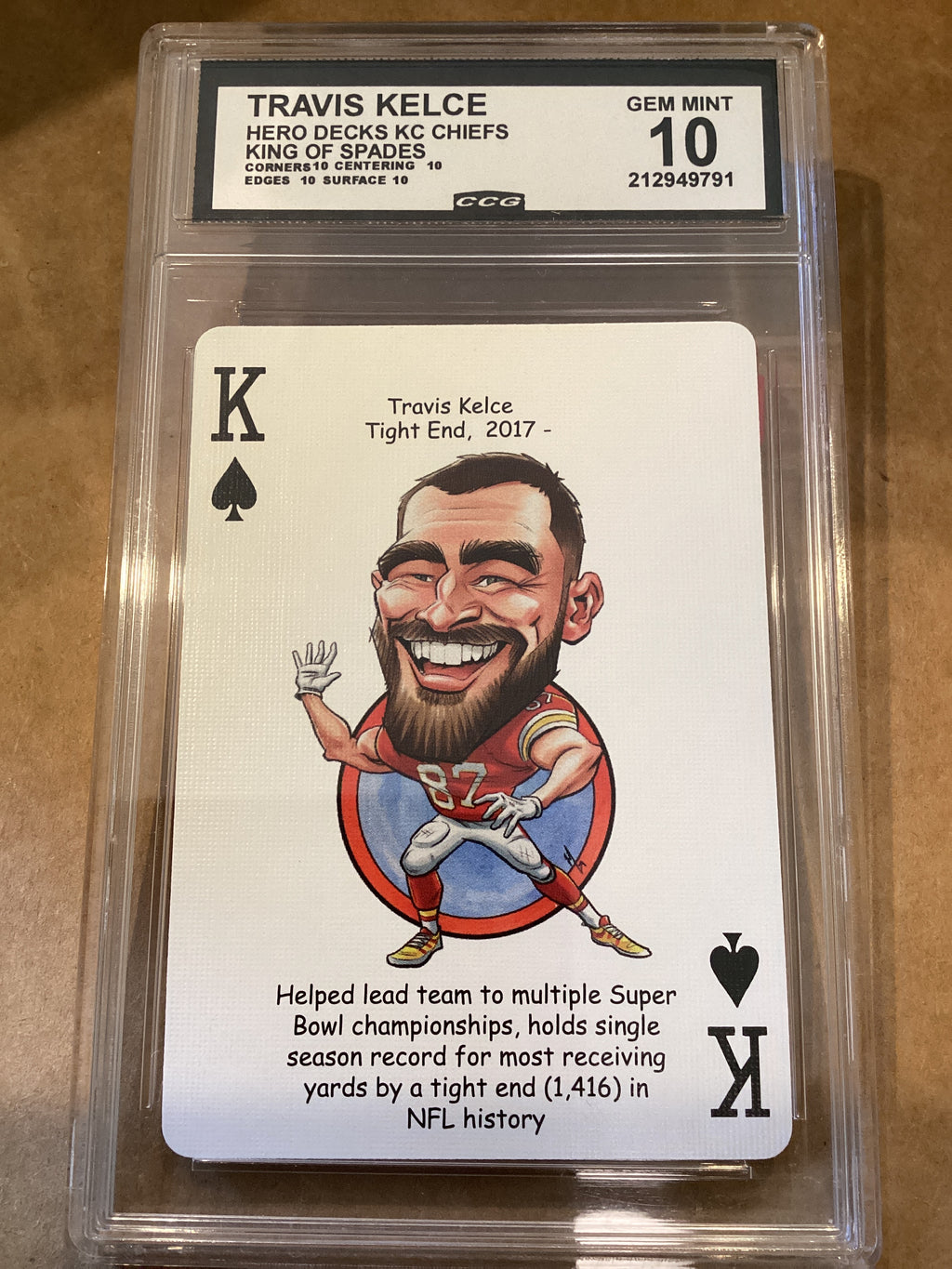 Travis Kelce KC Chiefs Hero Decks GM 10
