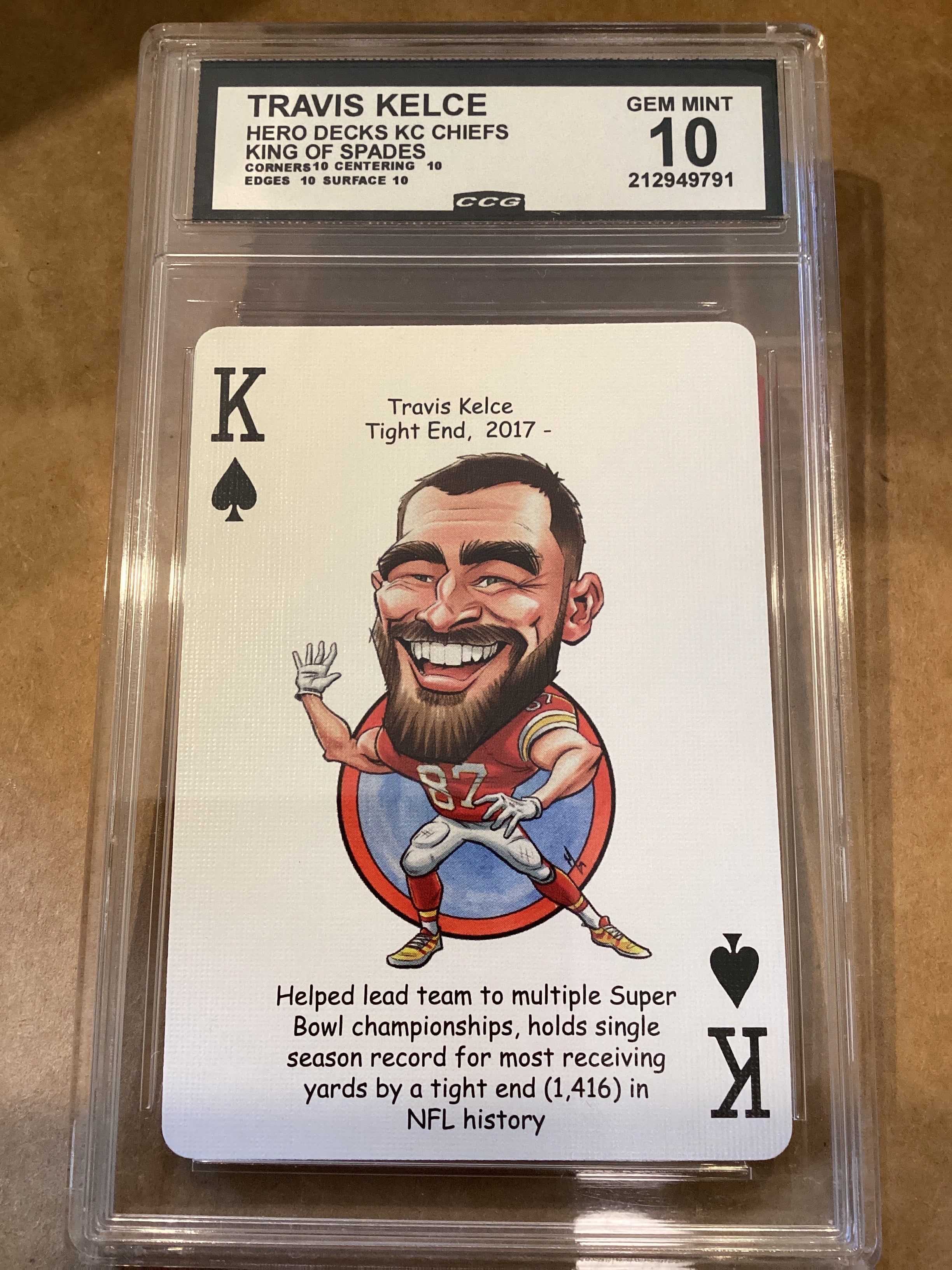 Travis Kelce KC Chiefs Hero Decks GM 10
