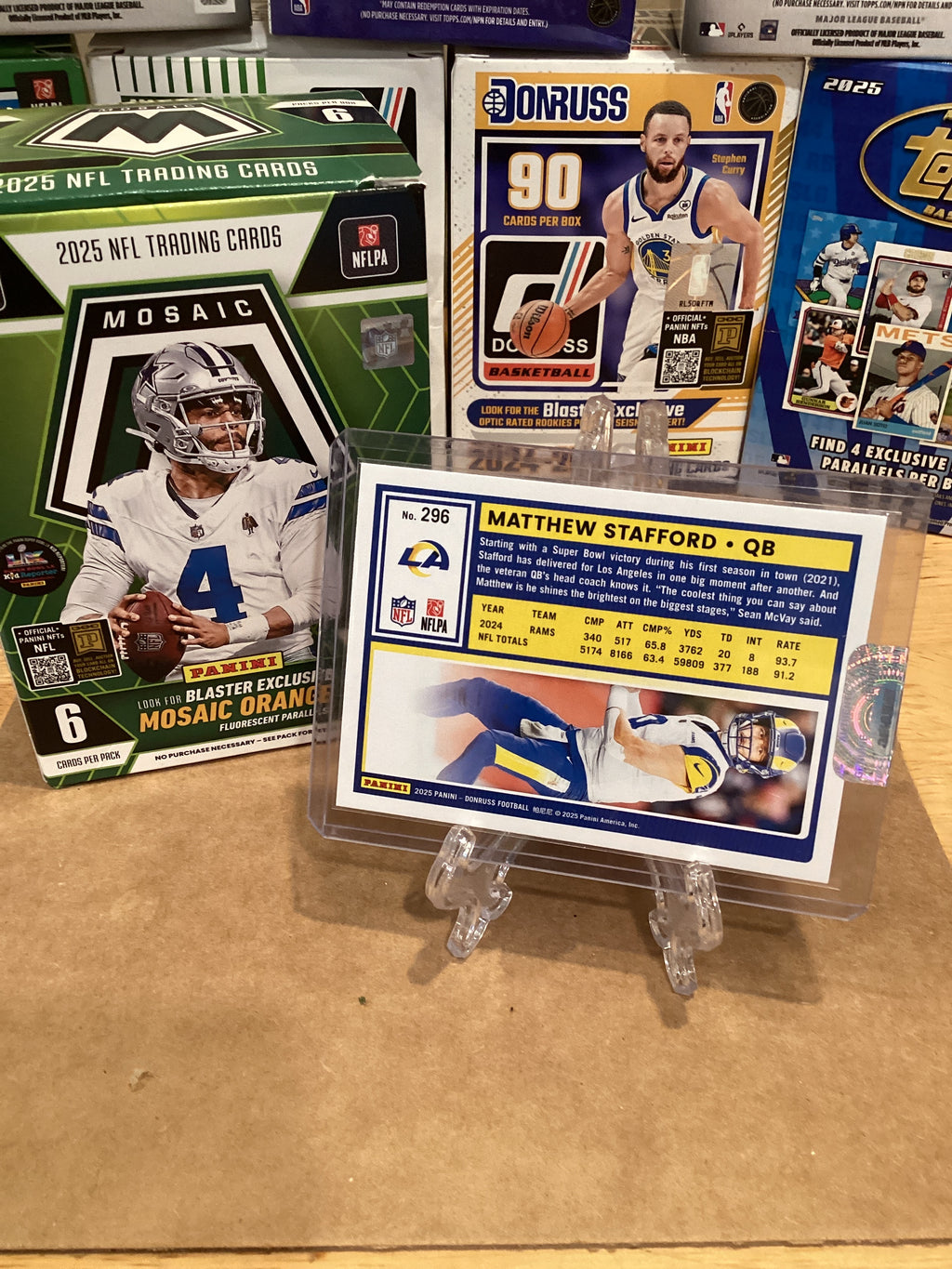 2025 NFL Donruss Matthew Stafford Gem mint 10