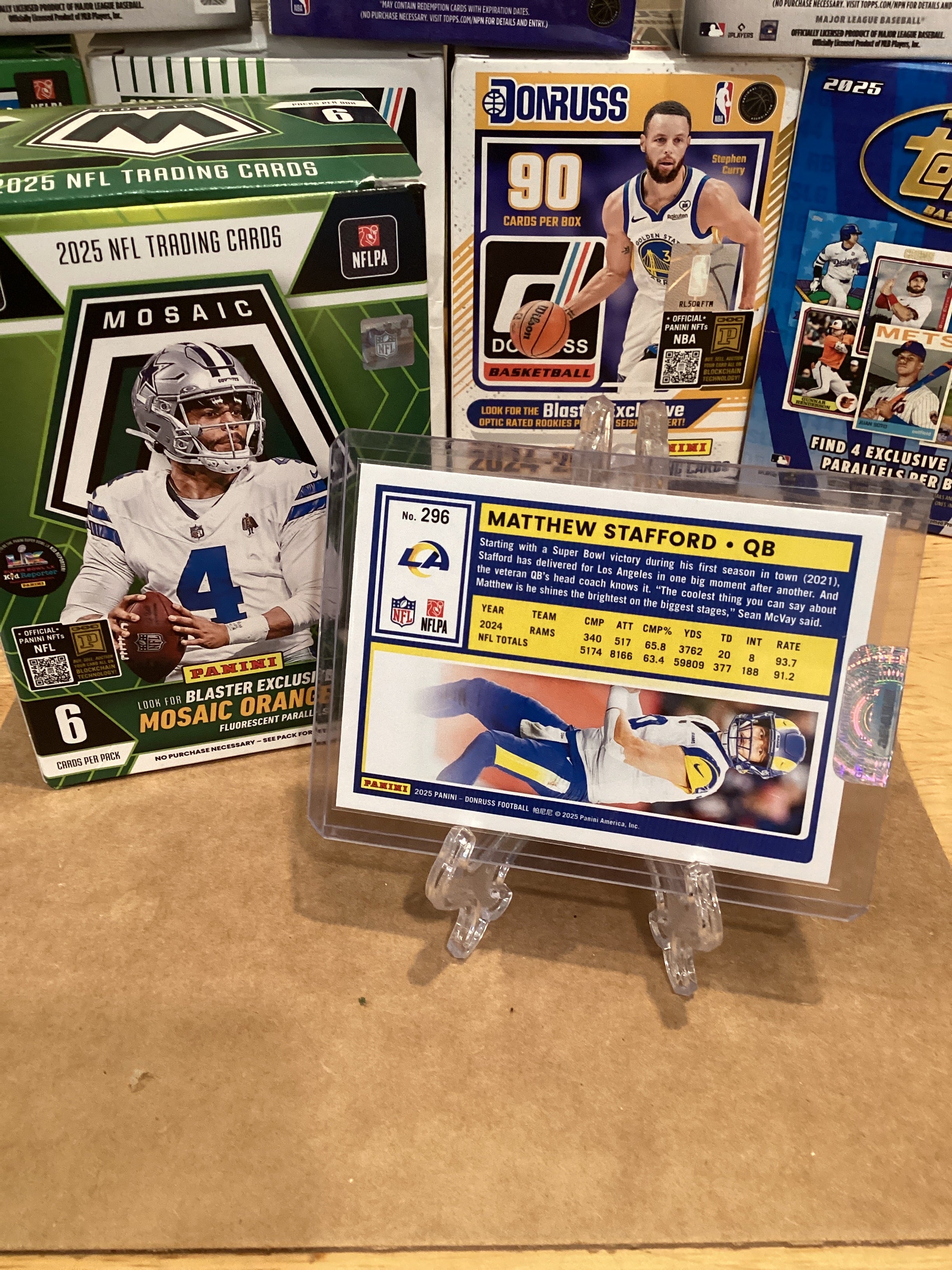 2025 NFL Donruss Matthew Stafford Gem mint 10