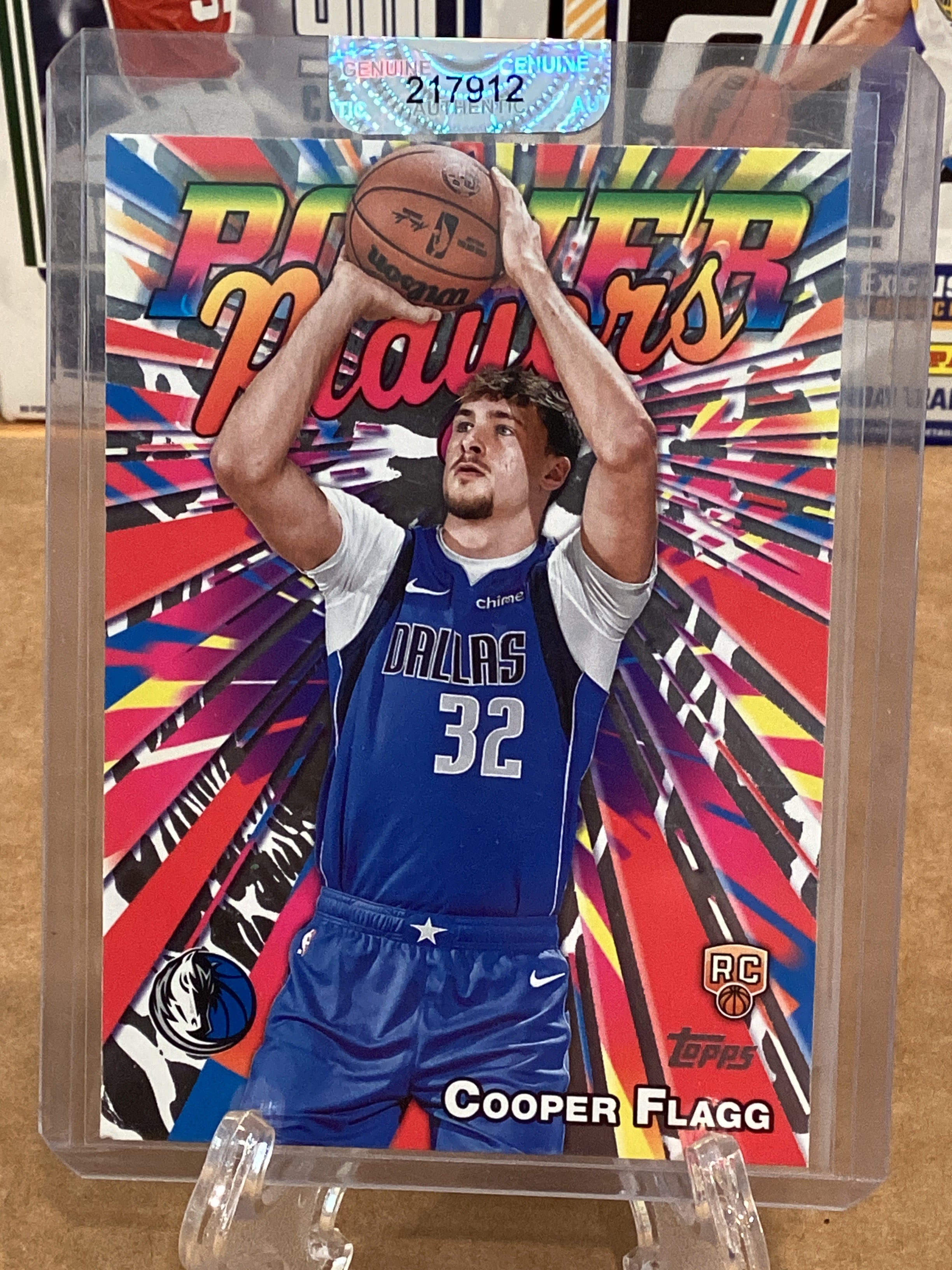 2025 NBA Cooper Flagg Rookie Topps chrome #PP-16; mint 9