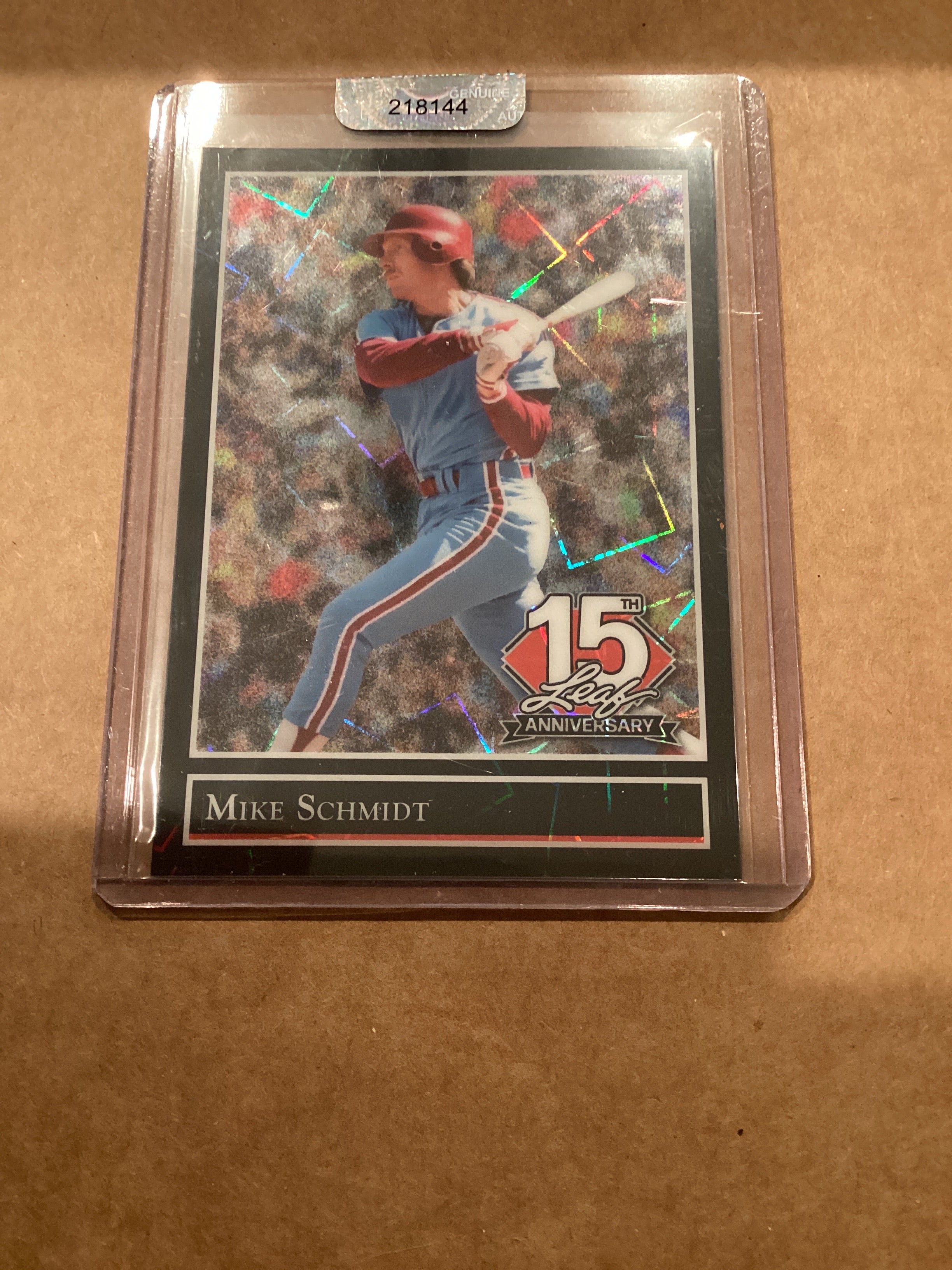 Mike Schmidt 1/1 Pre Production Proof sports trading card