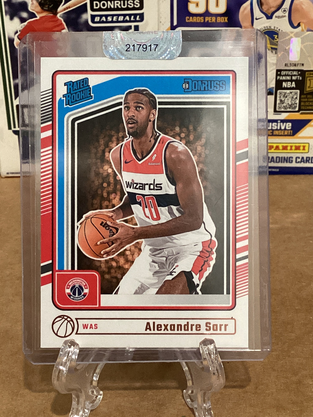 2024-25 NBA Alexander Sarr, Donruss “Rated Rookie”, Gem Mint