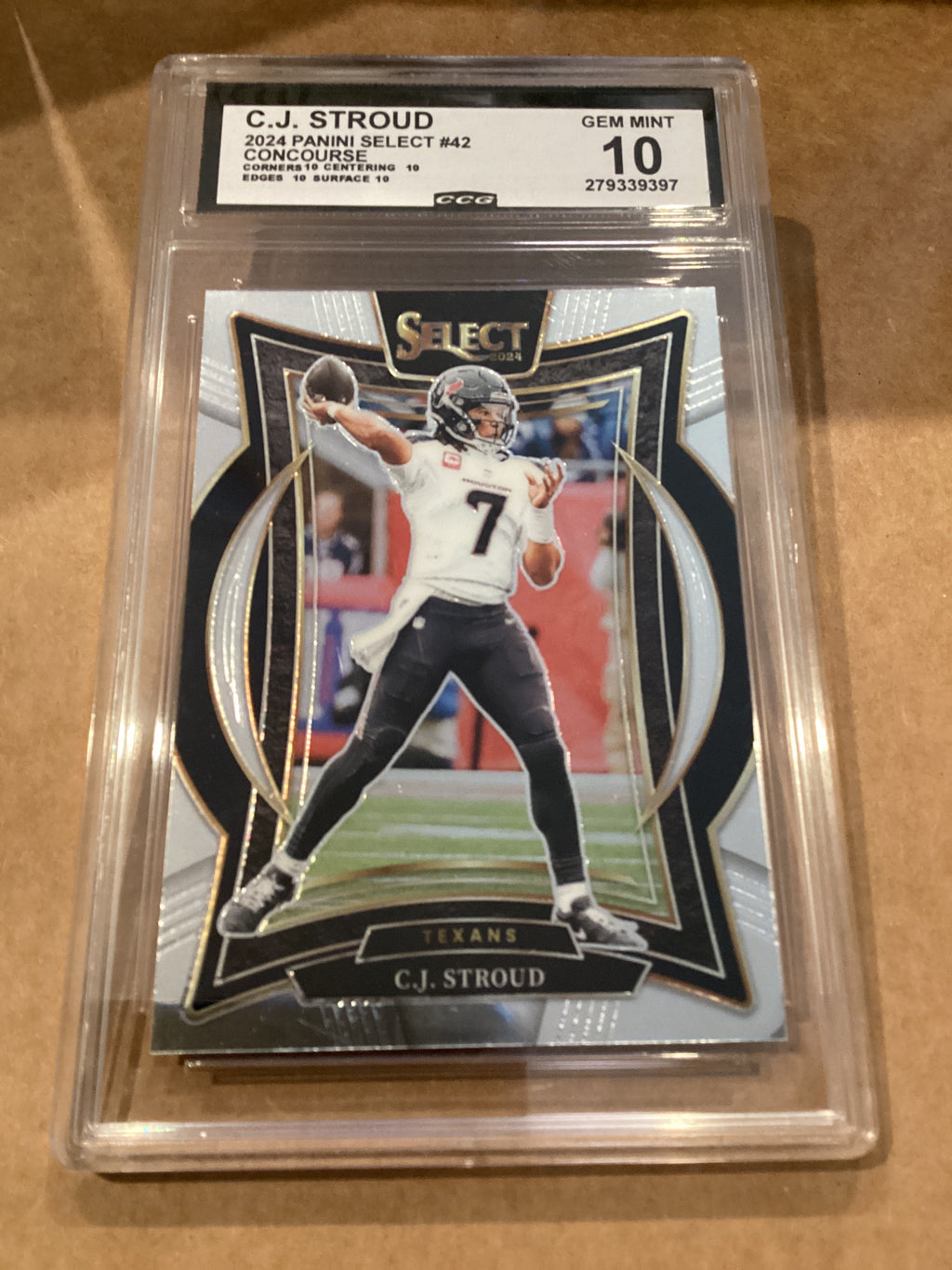 C.J. Stroud 2024 Panini Select #42 Gem Mint 10