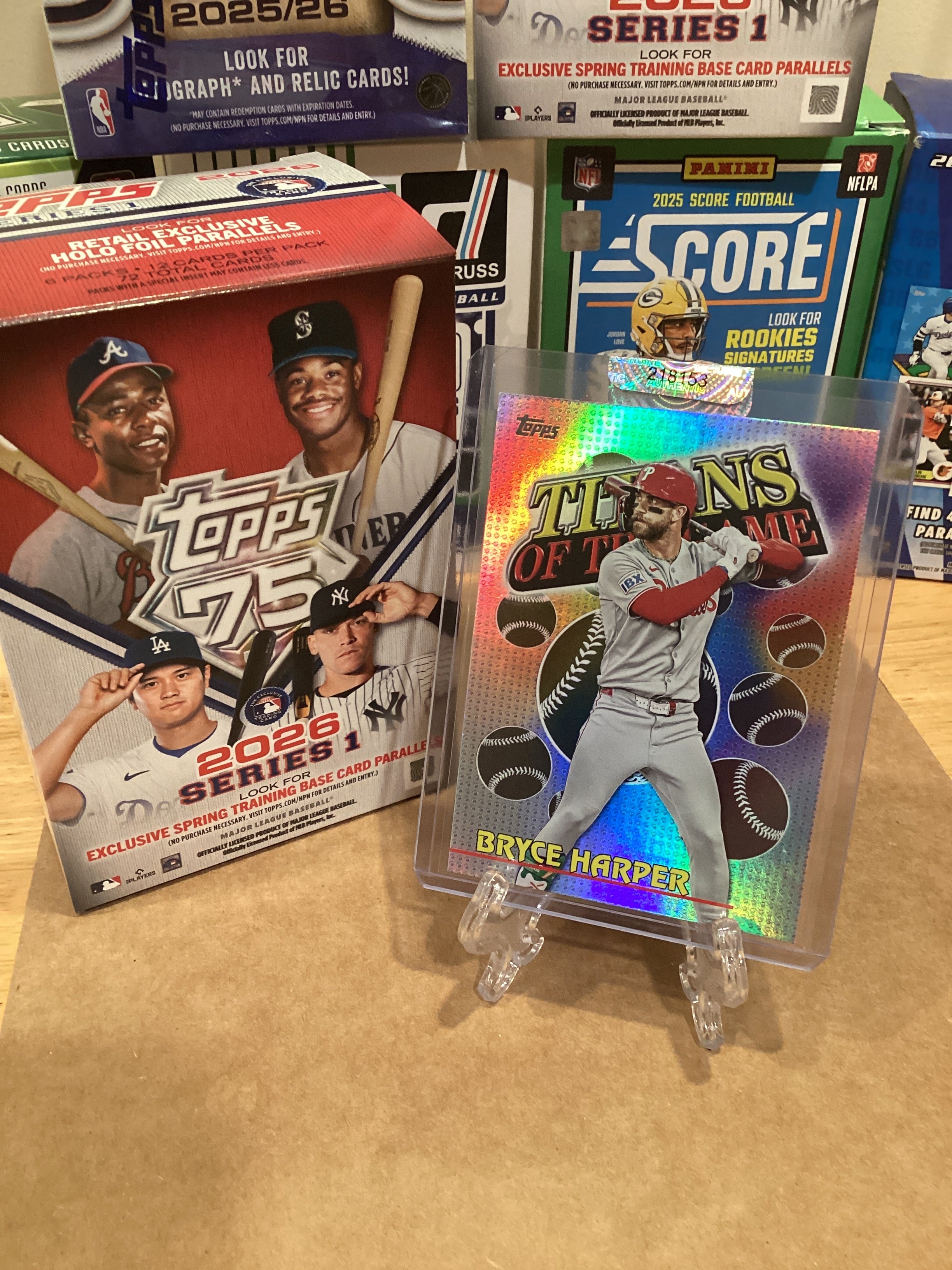 2026 Topps Series 1 Bryce Harper TOG-18 Refractor GM10