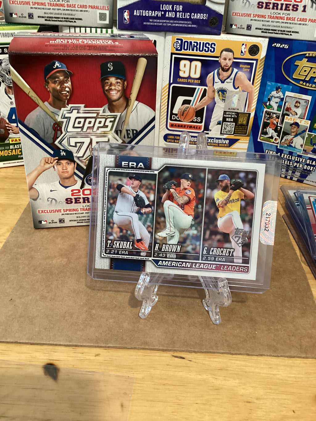 2026 MLB T.Skubal/H.Brown/G.Crocket- ERA AL Leaders-Gem mint