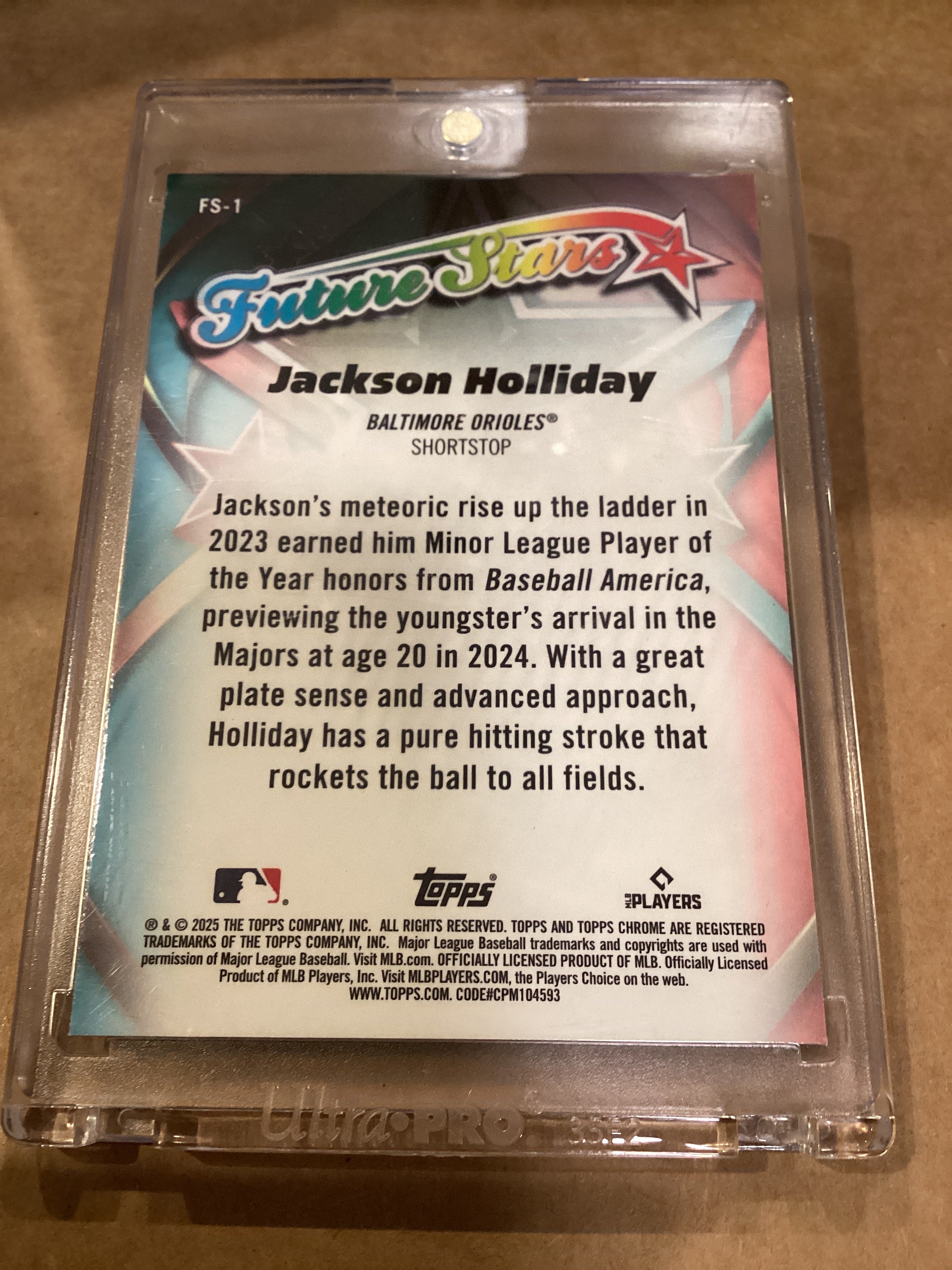 Jackson Holliday, 2025 TOPPS Chrome Foil
