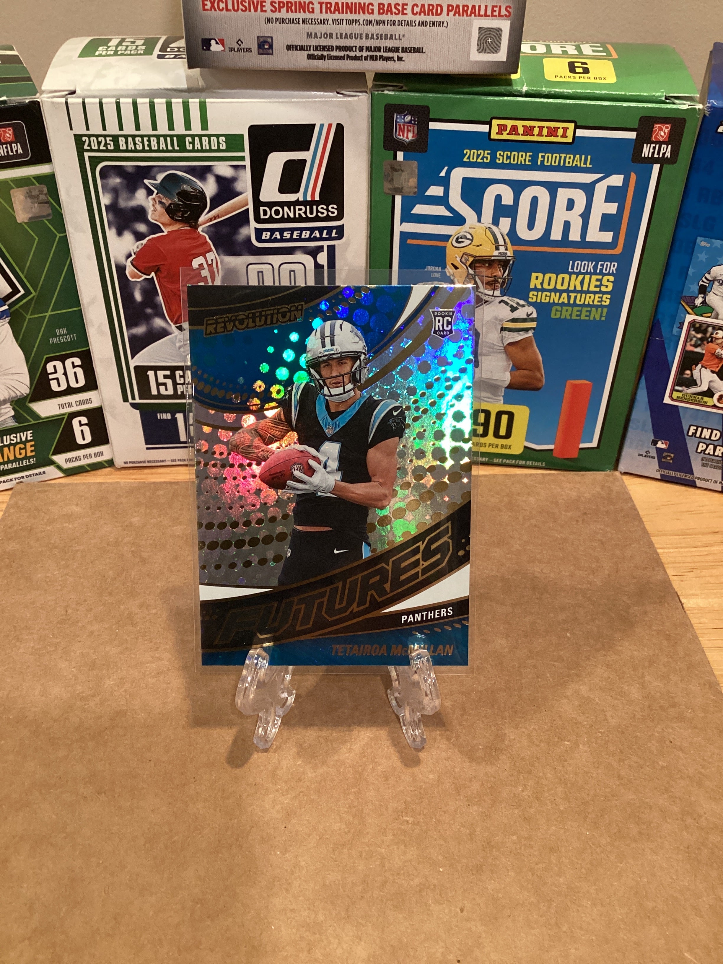2025 Panini Tetairoa McMillian Rookie Refractor.