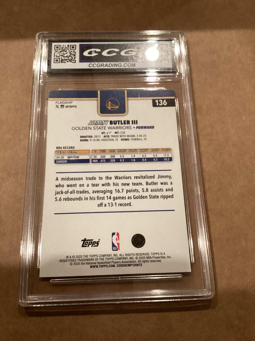 Jimmy Butler III TOPPS 2025 Mint