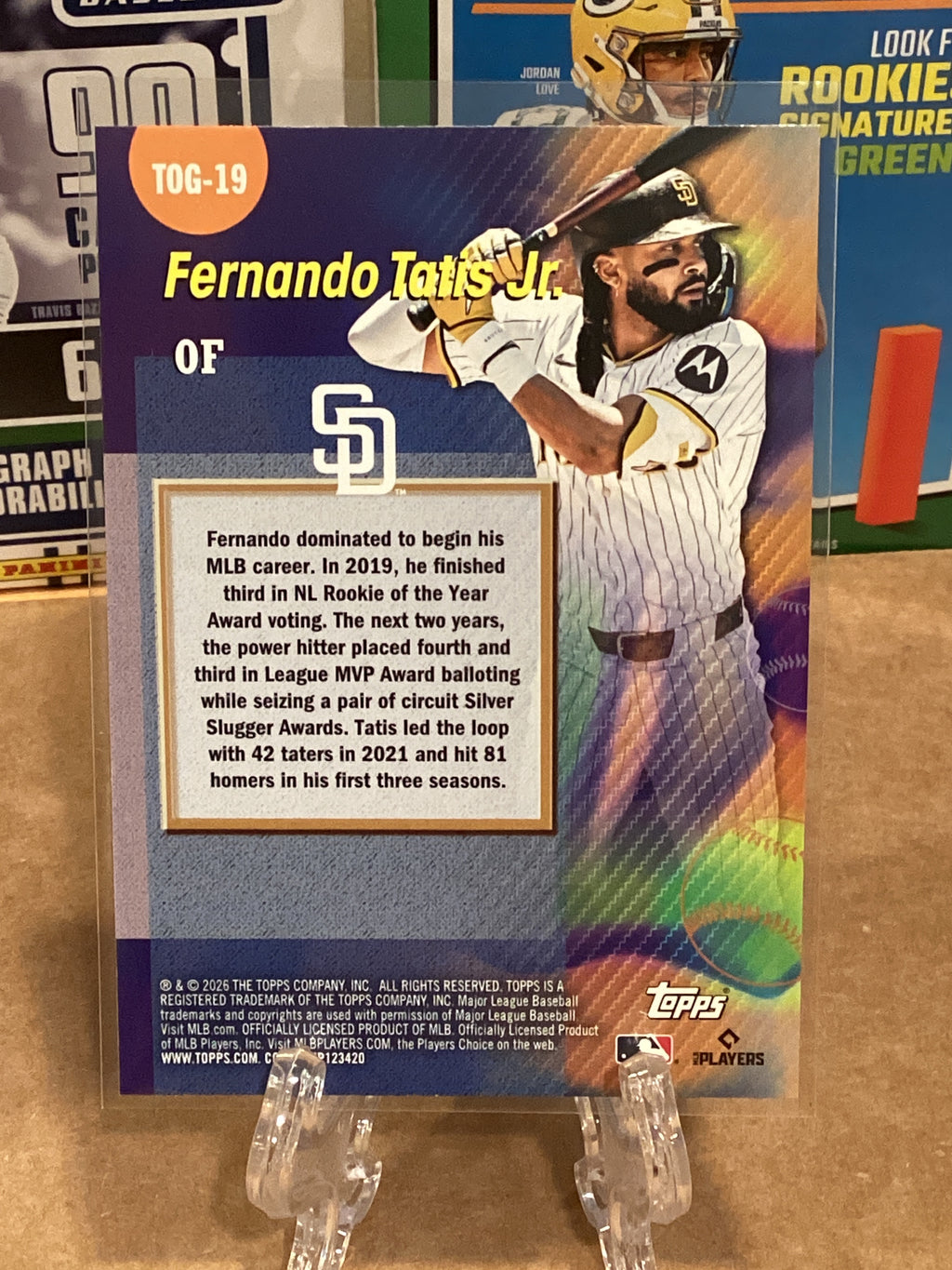 2026 Topps Series 1 Fernando Tatis Jr. TOG-19 Refractor GM10 ungraded