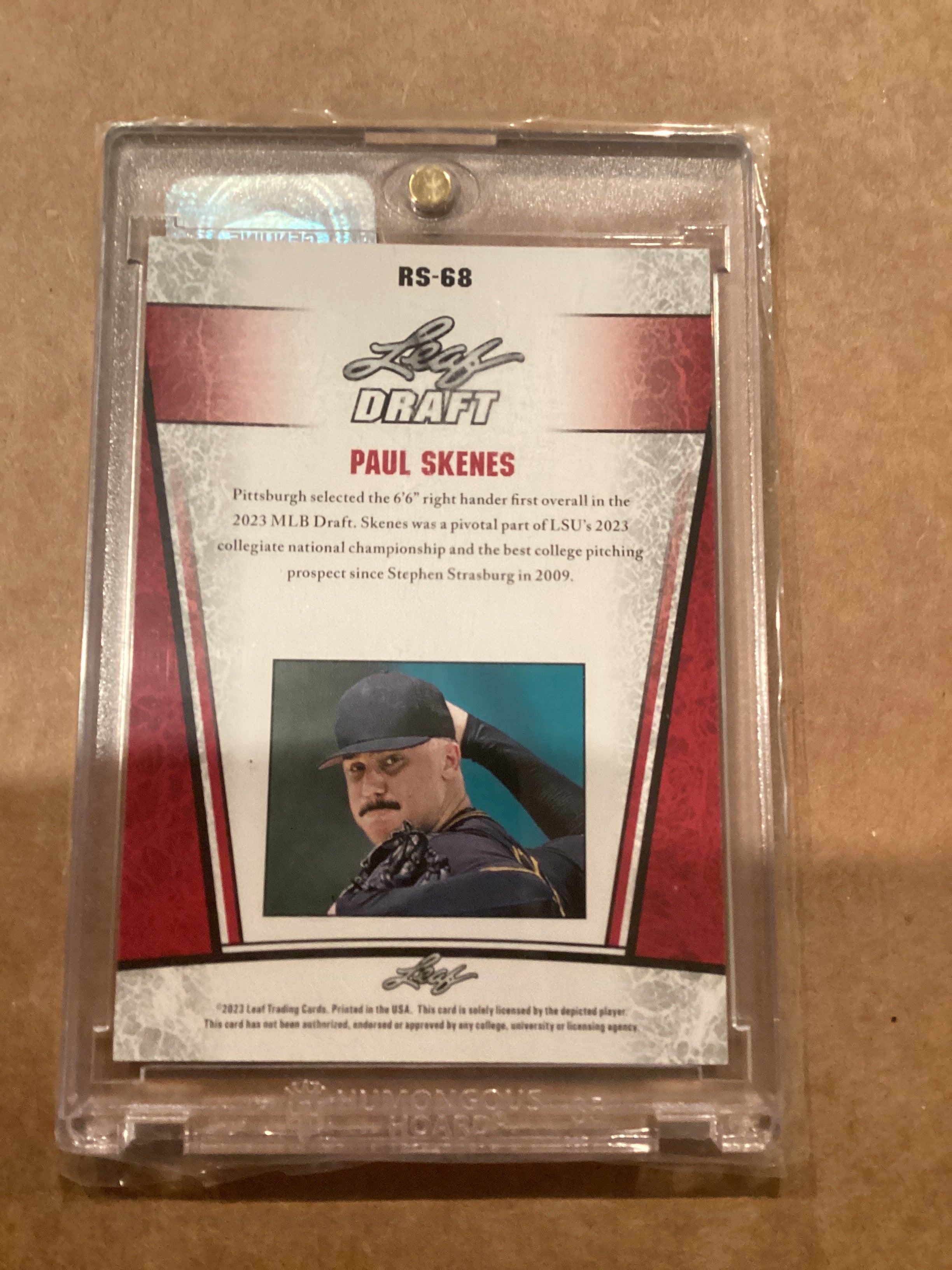 Paul Skenes Rookie 2023 Leaf Drafts