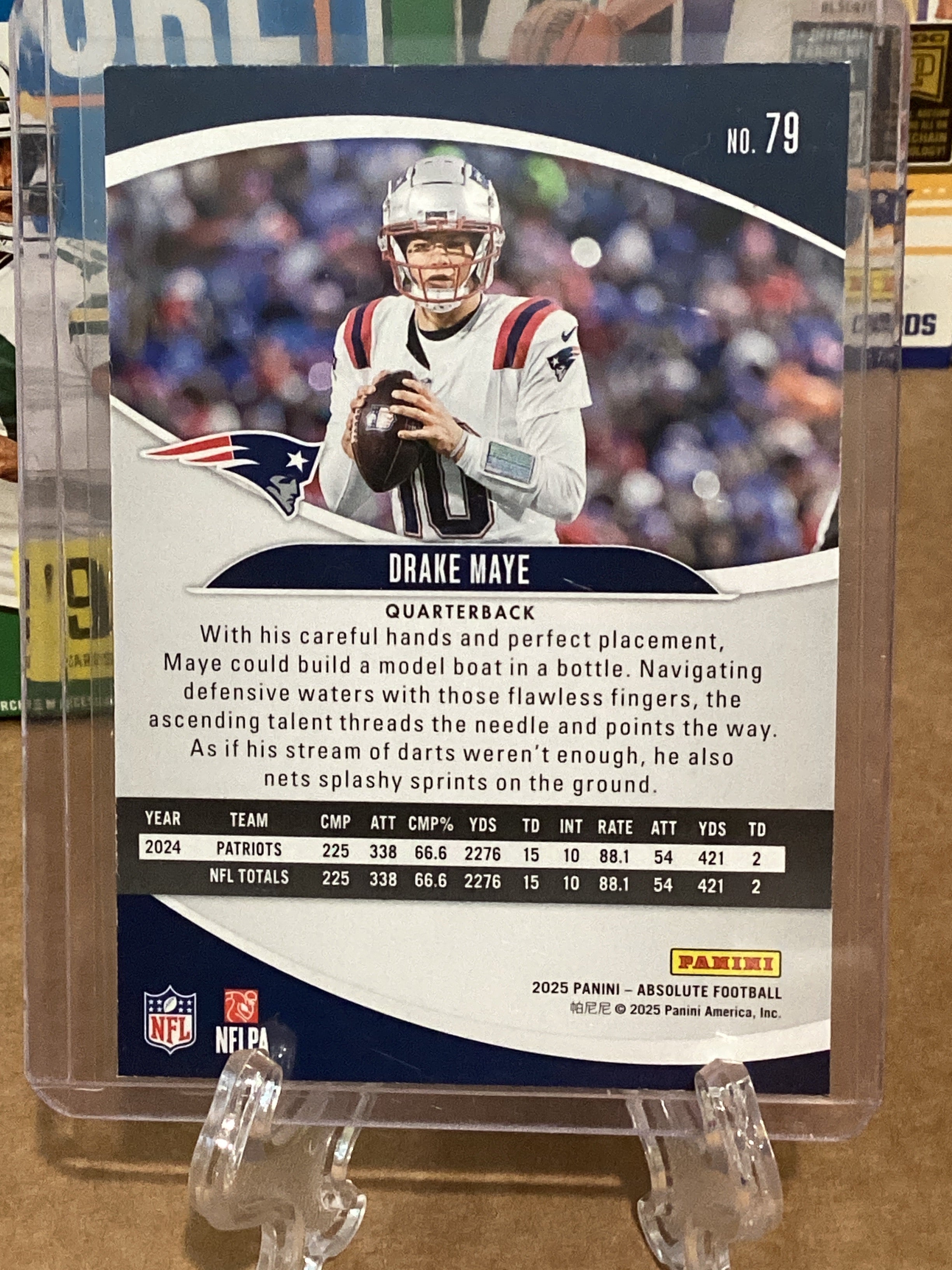 2025 NFL Drake Maye- panini/absolute/green-gem mint