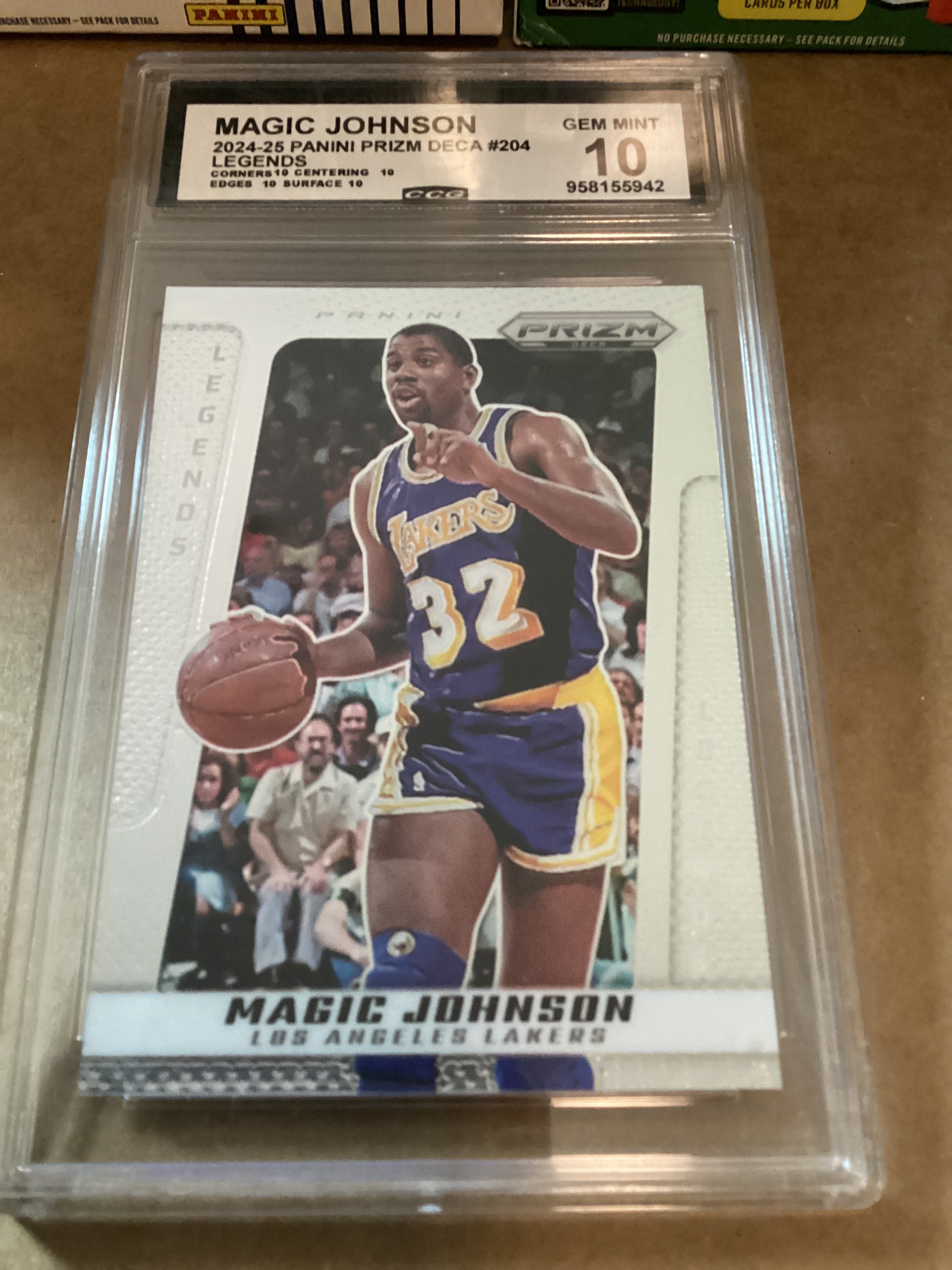 Magic Johnson 2024-25 panini Legends Gem Mint 10